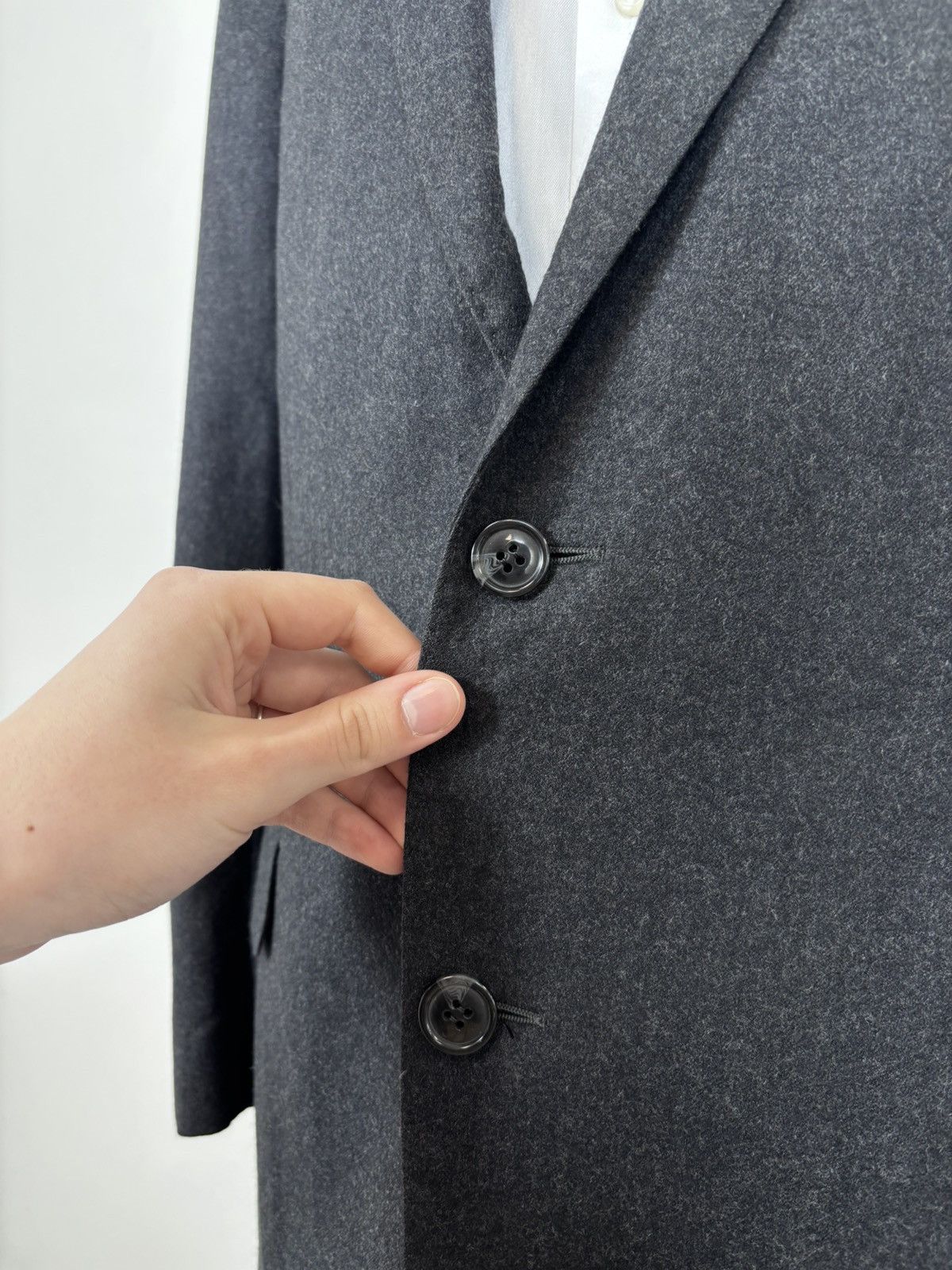 Suitsupply Suitsupply Men’s Charcoal Gray Wool Blazer Jacket 2-Buttons Size 42R - 8 Thumbnail