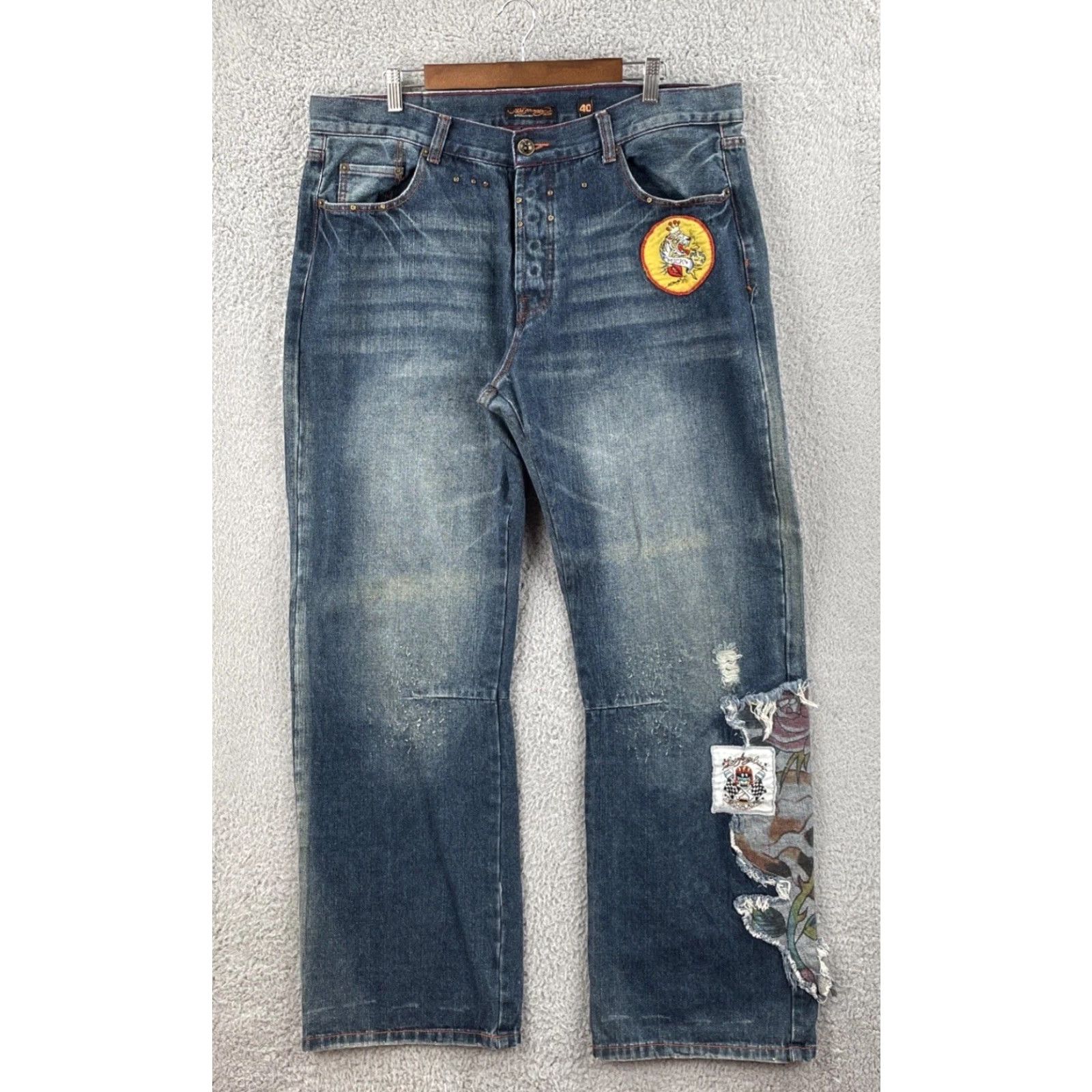 Ed Hardy VINTAGE Ed Hardy Men’s Jeans Shirt None? Size US 40 / EU 56 - 2 Thumbnail