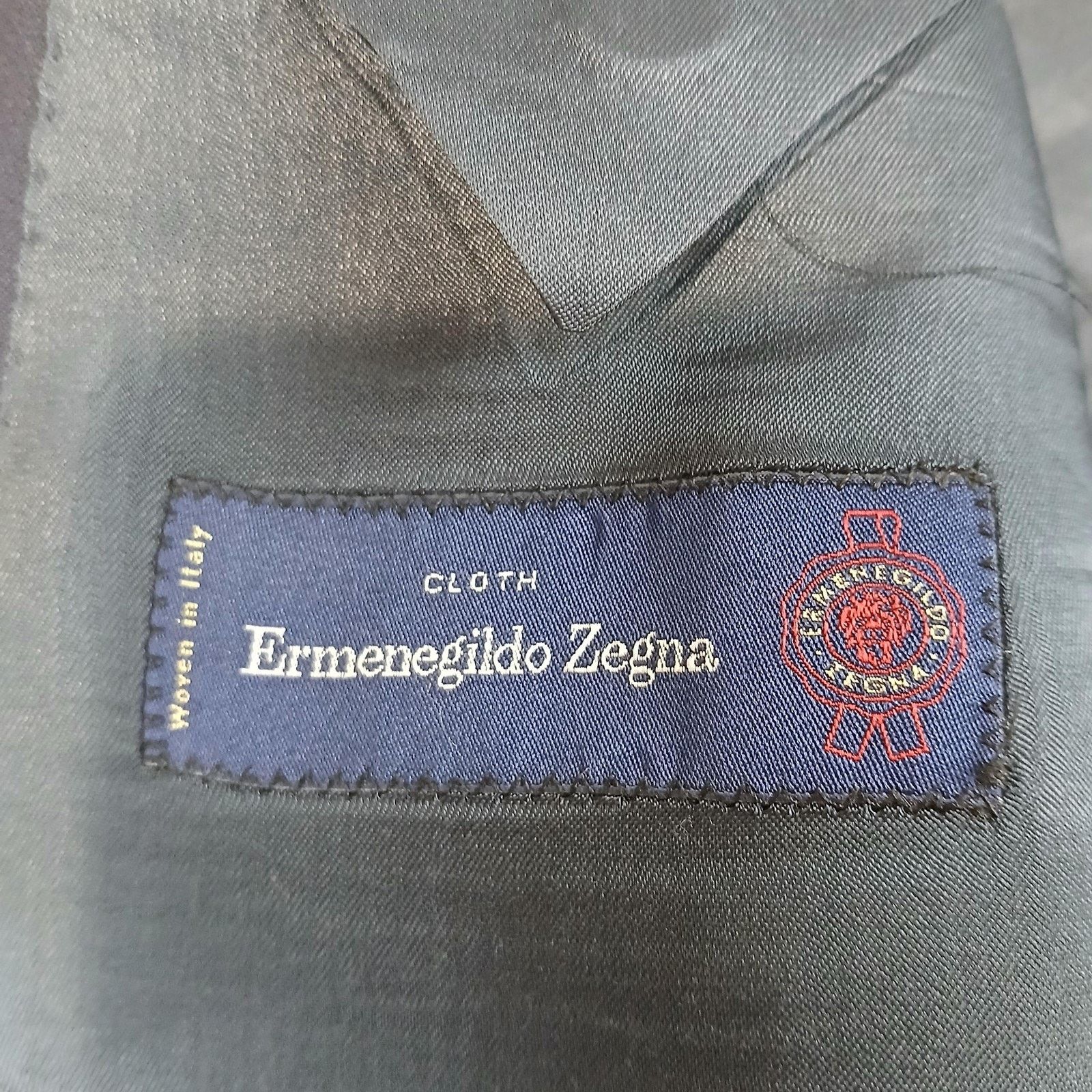 Ermenegildo Zegna Ermenegildo Zegna Cloth Suit Mens 46 Long 38x32 Navy Blue Size 46L - 4 Thumbnail