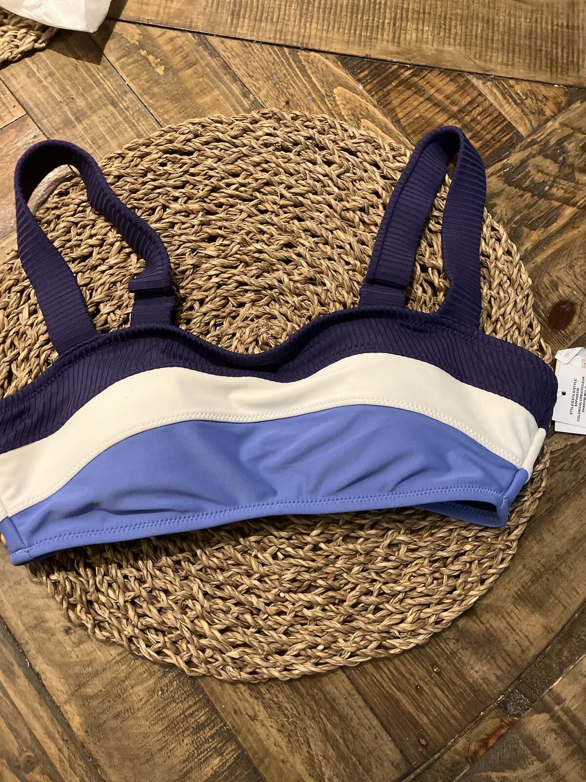 Other NWT Jessica S Colorblock Bralette Bikini Top Size Small Size ONE SIZE - 1 Thumbnail