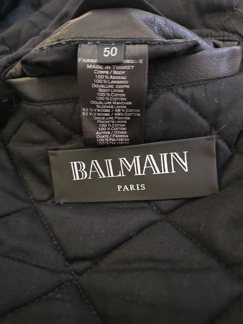 Balmain Balmain Leather Jacket Size US L / EU 52-54 / 3 - 3 Thumbnail
