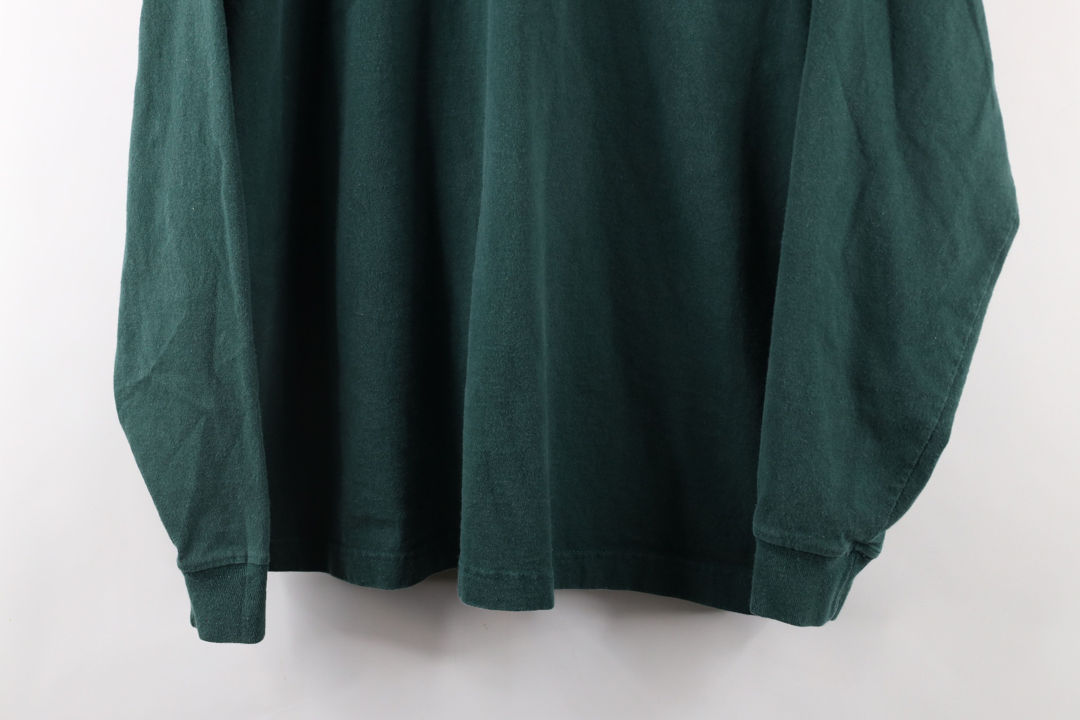 Carhartt × Vintage Vintage Carhartt Spell Out Long Sleeve Henley T-Shirt Green Size US M / EU 48-50 / 2 - 3 Thumbnail