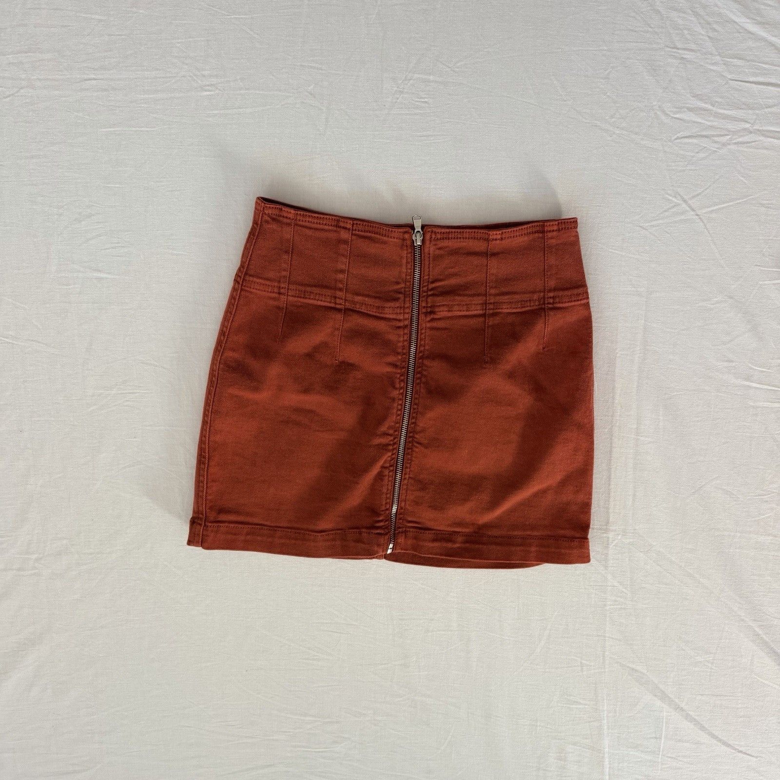Free People Free People We The Free Virgo Mini Skirt 27 A-Line Zip Front Size 27" / US 4 / IT 40 - 2 Thumbnail