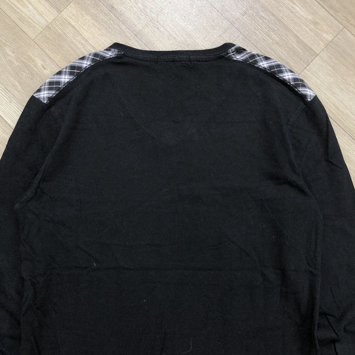 Black Label × Burberry × Designer Vintage Burberry Black Label Nova Check V Neck Long Sleeve Size US M / EU 48-50 / 2 - 10 Thumbnail