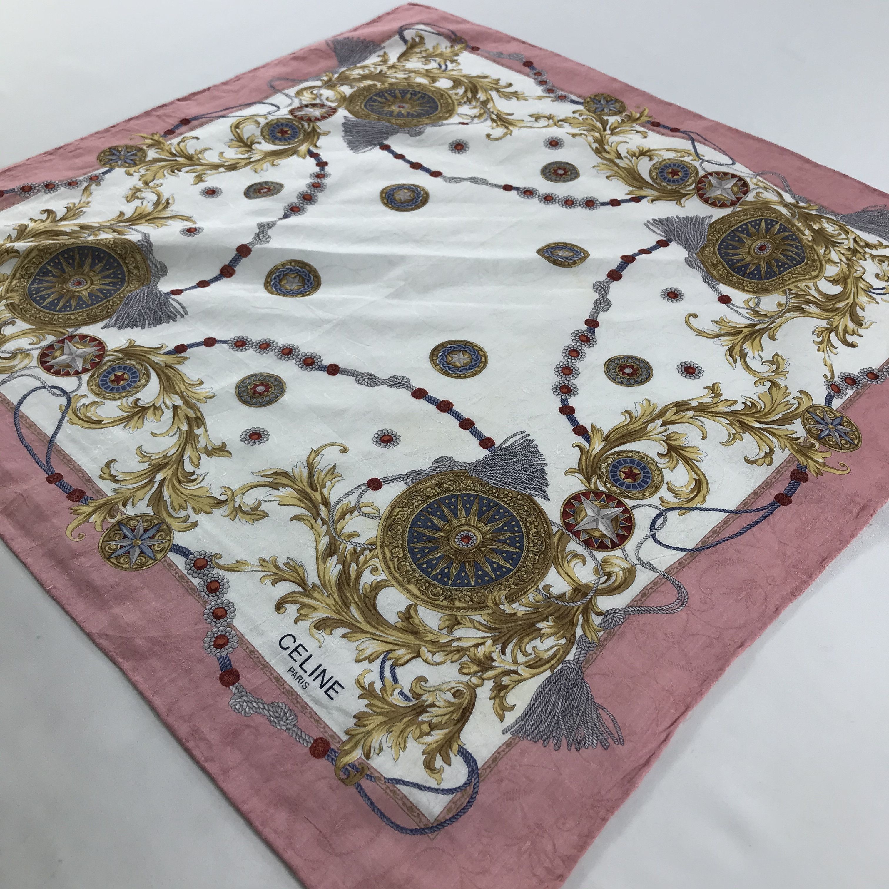 Celine × Vintage Celine Bandana / Handkerchief / Neckerchief - S1366 Size ONE SIZE - 2 Thumbnail