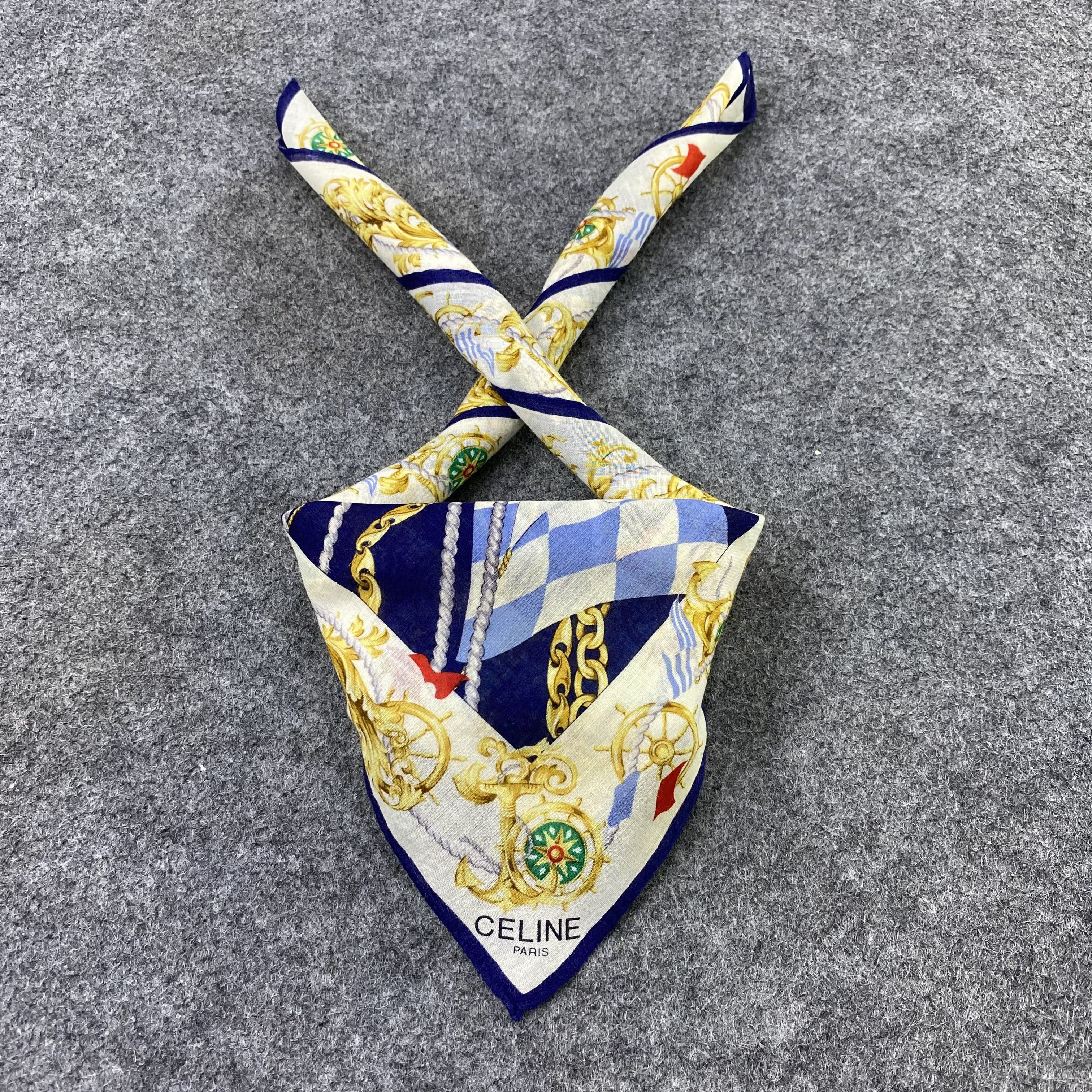 Celine Celine Handkerchief Neckerchief Bandana-B1709 Size ONE SIZE - 2 Thumbnail