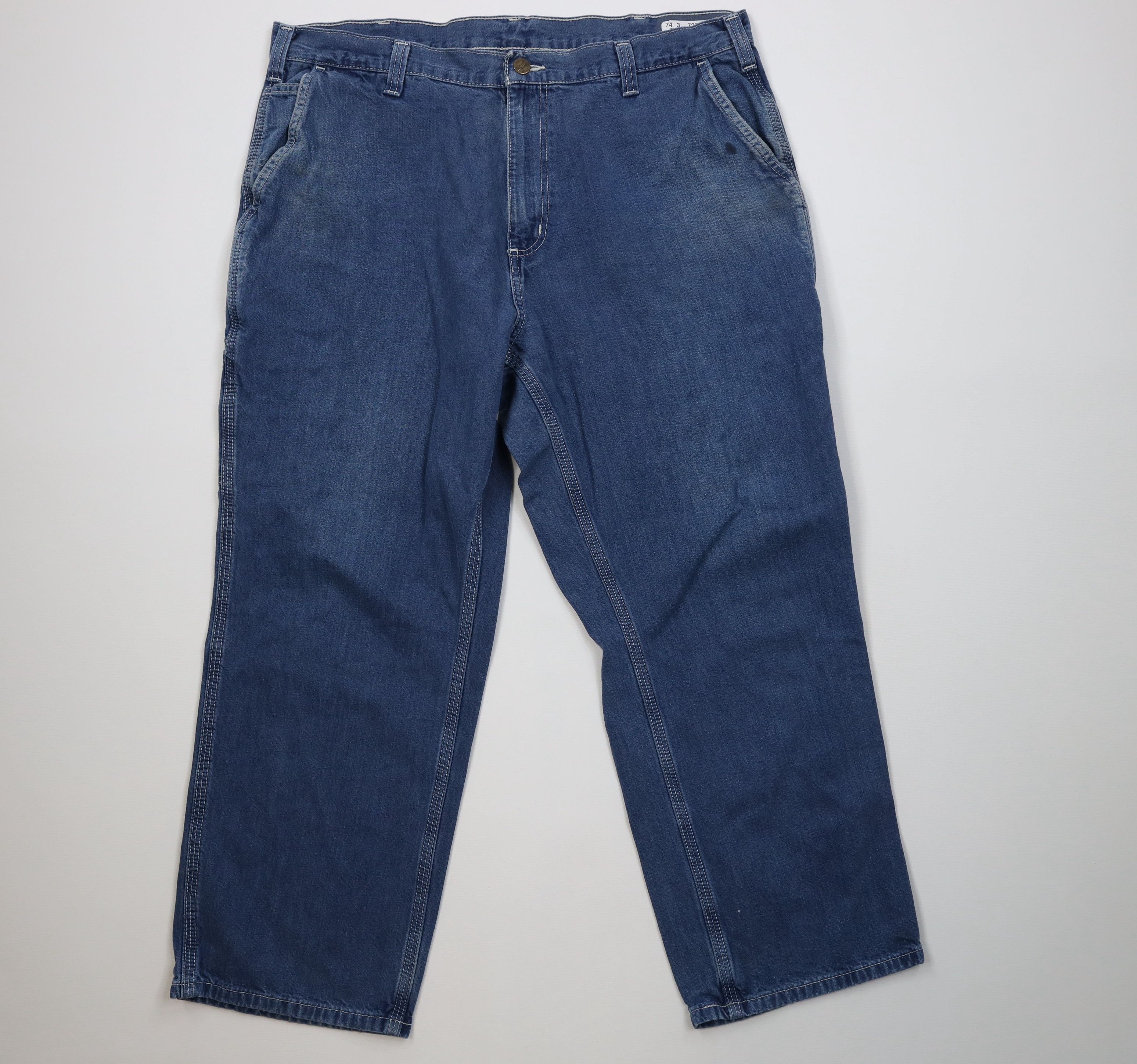 Carhartt Vintage Y2K Carhartt Wide Leg Dungaree Denim Jeans Blue Size US 38 / EU 54 - 1 Thumbnail