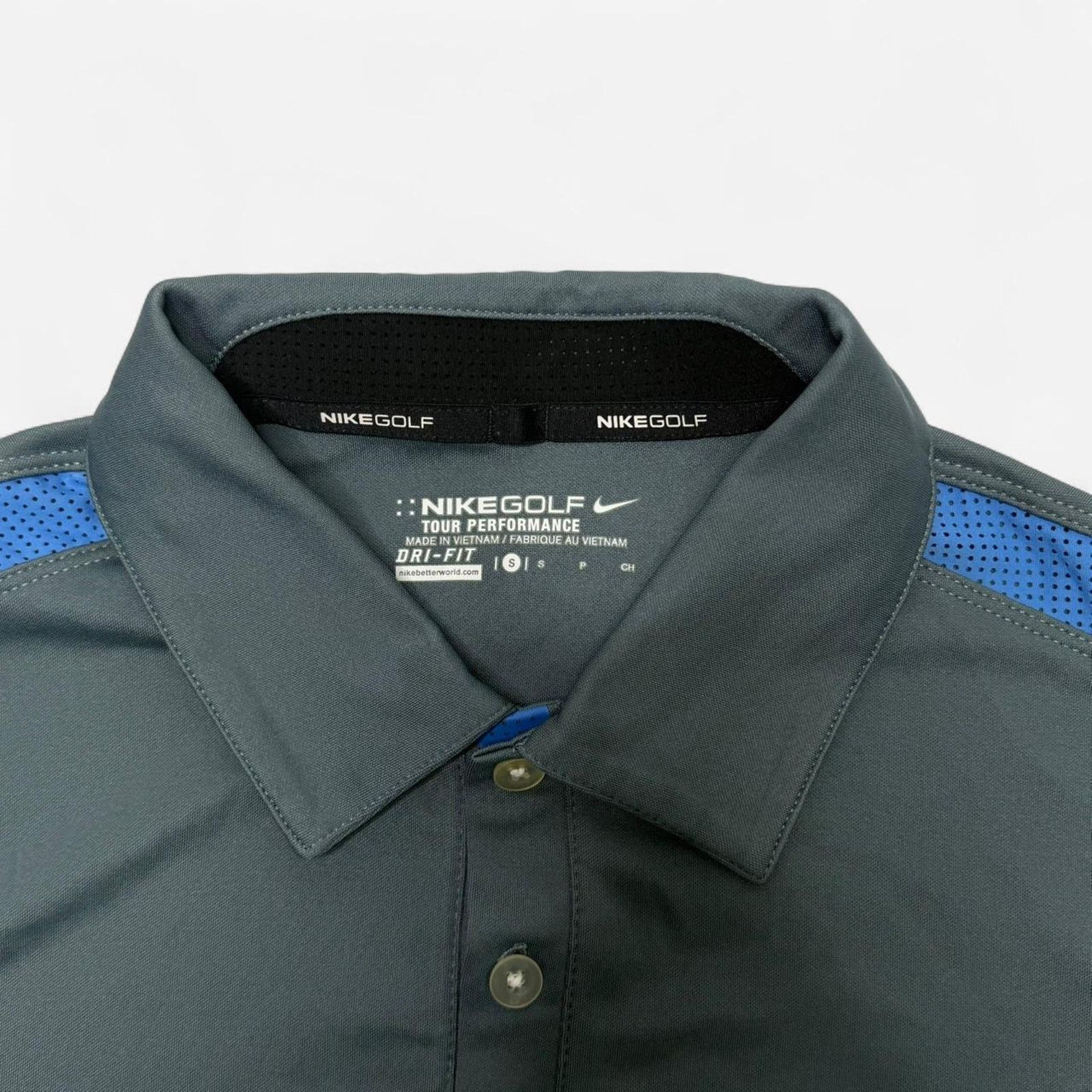 Nike Nike Golf Dri-Fit GrayBlue Performance Polo Shirt Men. Small Size US S / EU 44-46 / 1 - 3 Thumbnail