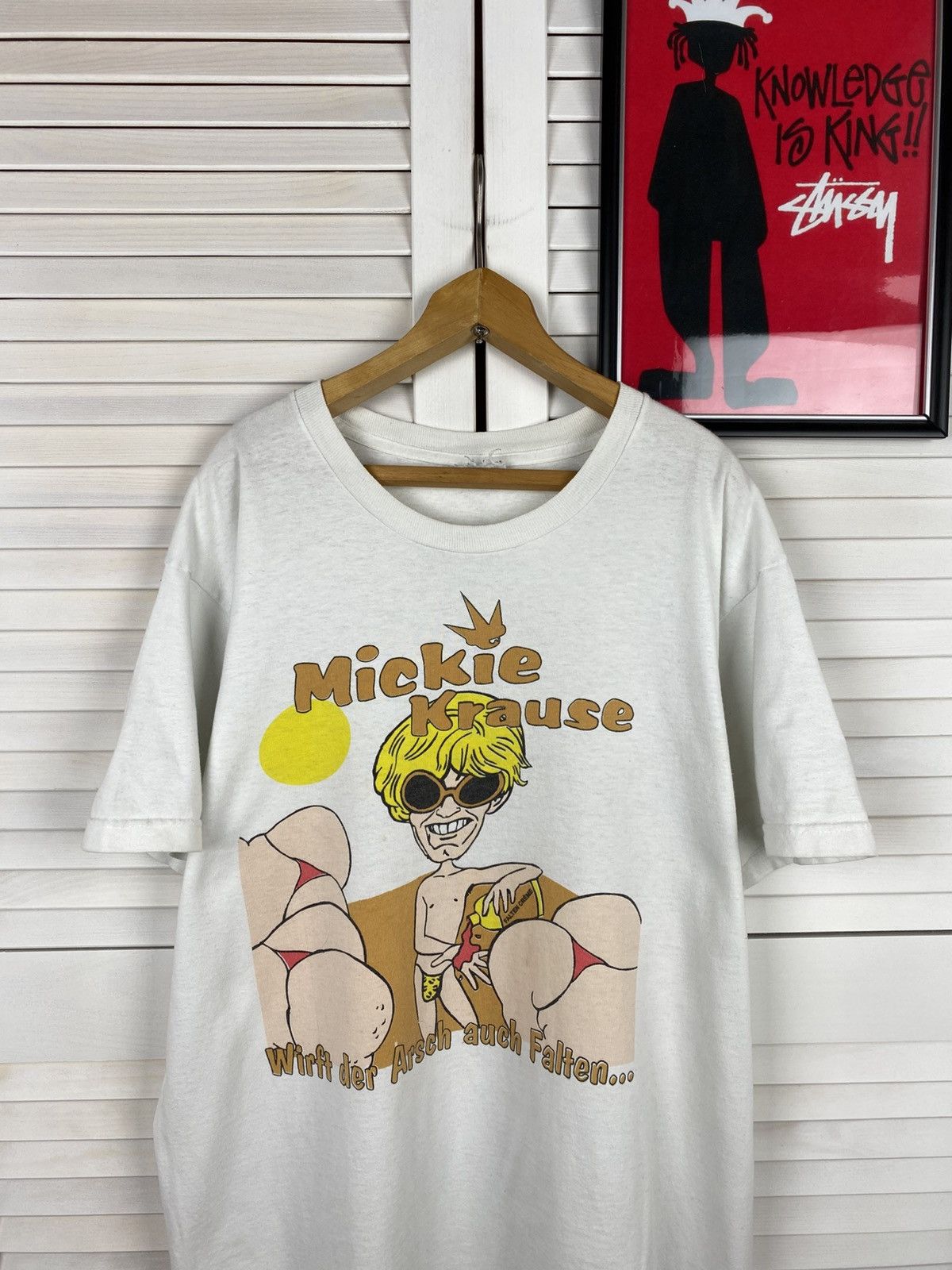 Band Tees Mickie Krause Mallorca Humor Booty Graphic Tee 90s Tits Sex Size US XL / EU 56 / 4 - 2 Thumbnail