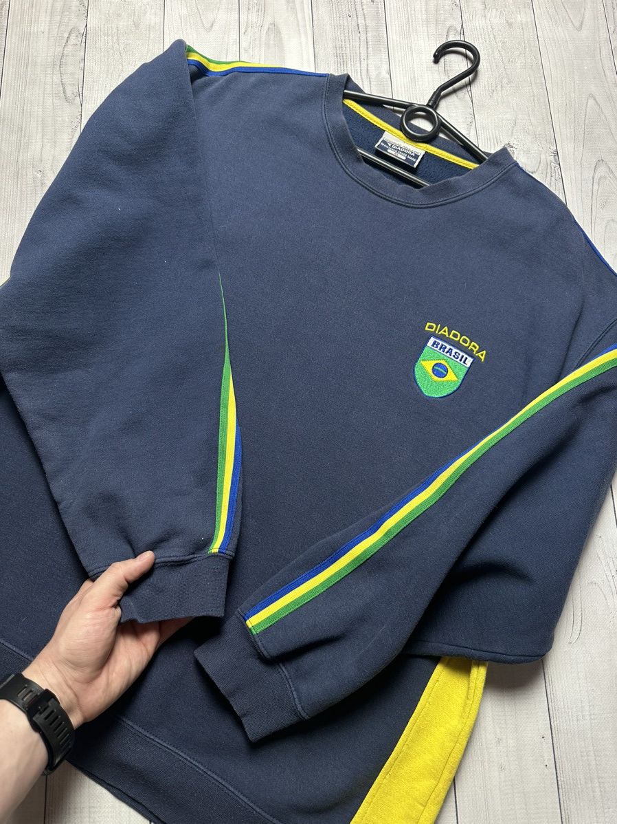 Vintage Vintage Brasil big logo Brazil sweatshirt size XL Size US XL / EU 56 / 4 - 4 Thumbnail