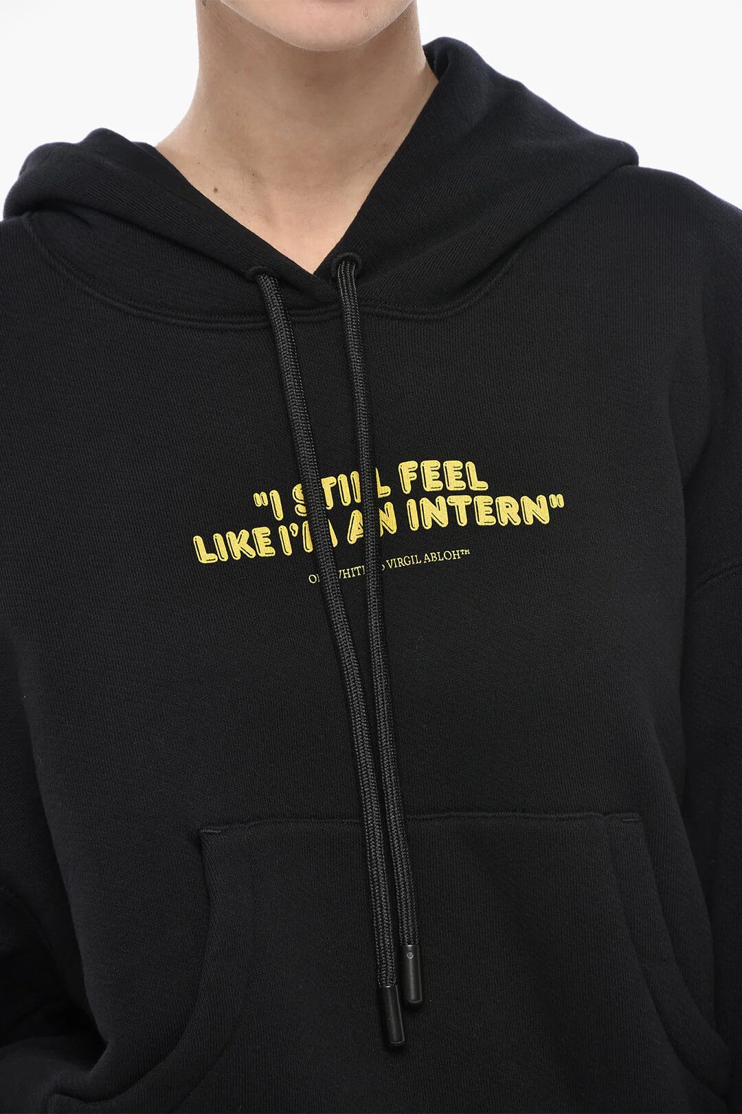 Off-White og1mm0426 Brushed Cotton Hoodie in Black Size XXS / US 00 / IT 34 - 3 Thumbnail