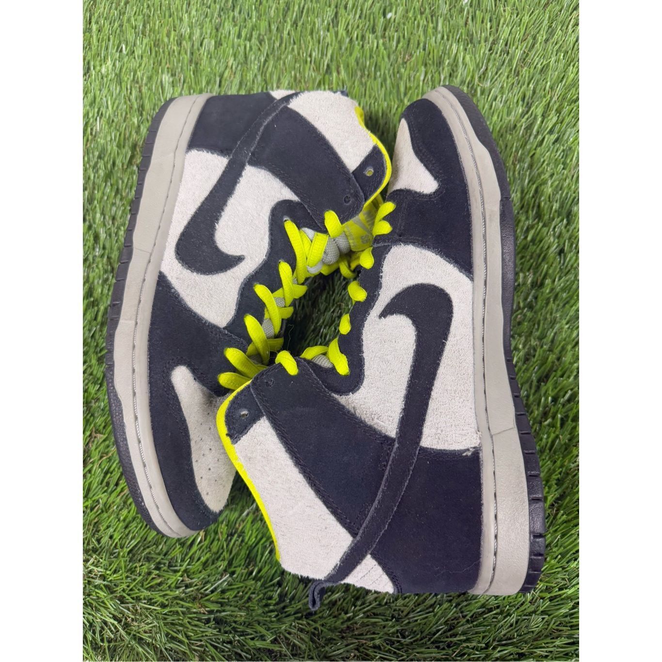 Nike Size 9 - Nike SB Dunk High-Top Men's Gray/Black Yellow 30505 Size US 9 / EU 42 - 6 Thumbnail