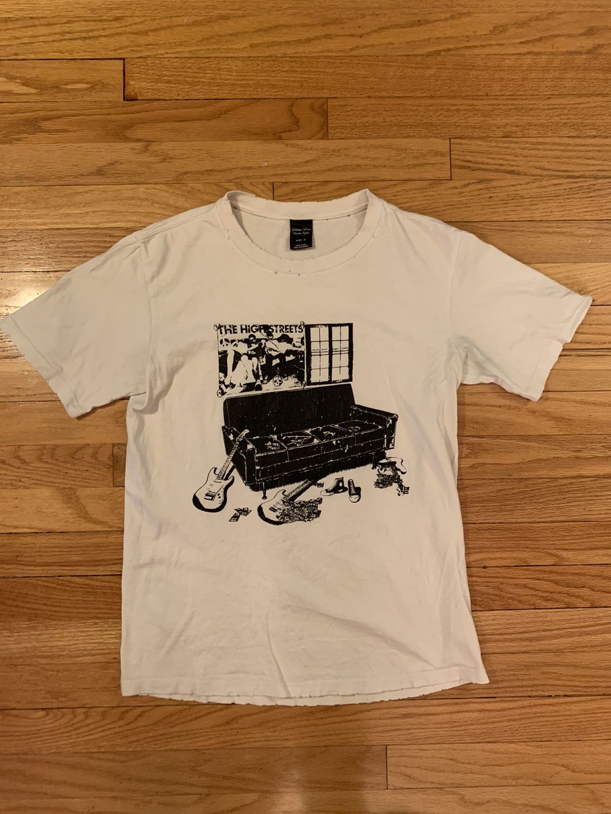 image of Number N Ine Ss05 The High Streets Tee in White, Men's (Size Small)