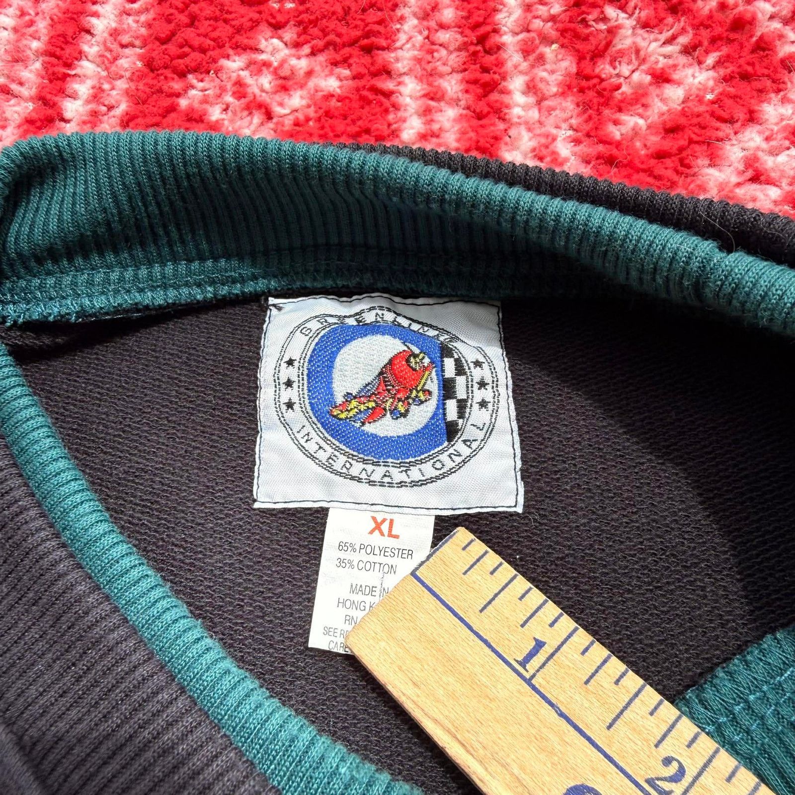 Other Vtg 90s Greenline International Textured Sweatshirt Teal Size US XL / EU 56 / 4 - 7 Thumbnail