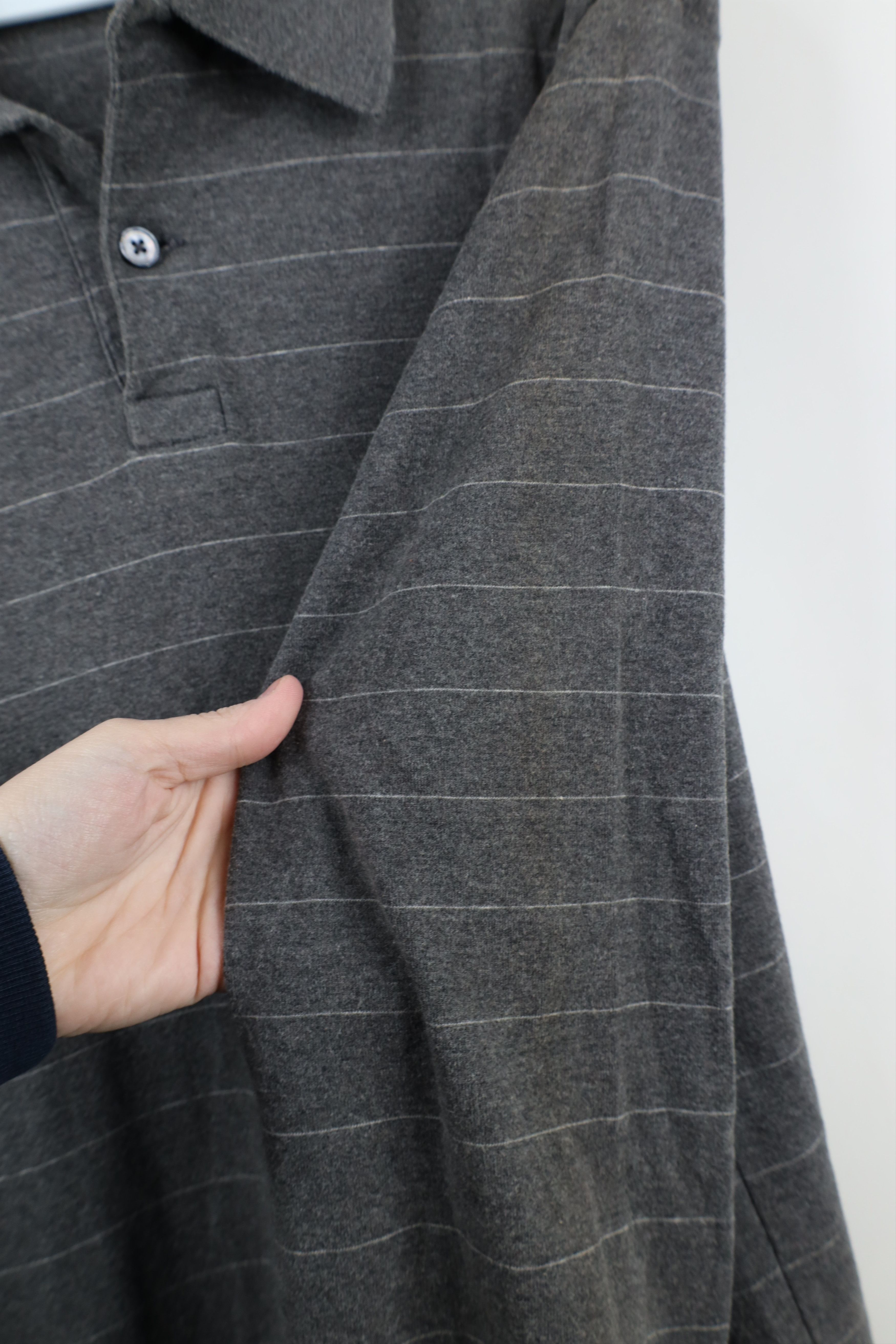 Ralph Lauren × Vintage Vintage 90s Ralph Lauren Striped Knit Long Sleeve Rugby Polo Size US M / EU 48-50 / 2 - 6 Thumbnail