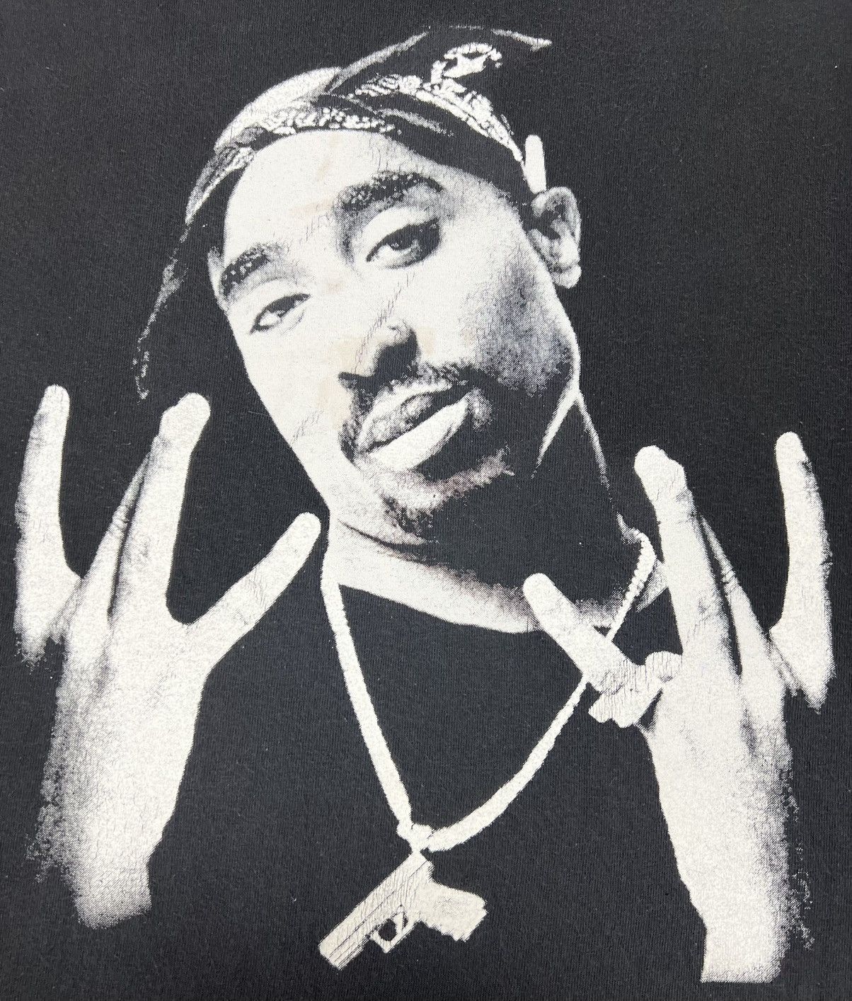 Band Tees Vintage Tupac Shakur Powamekka Cafe Tee Size US L / EU 52-54 / 3 - 5 Thumbnail