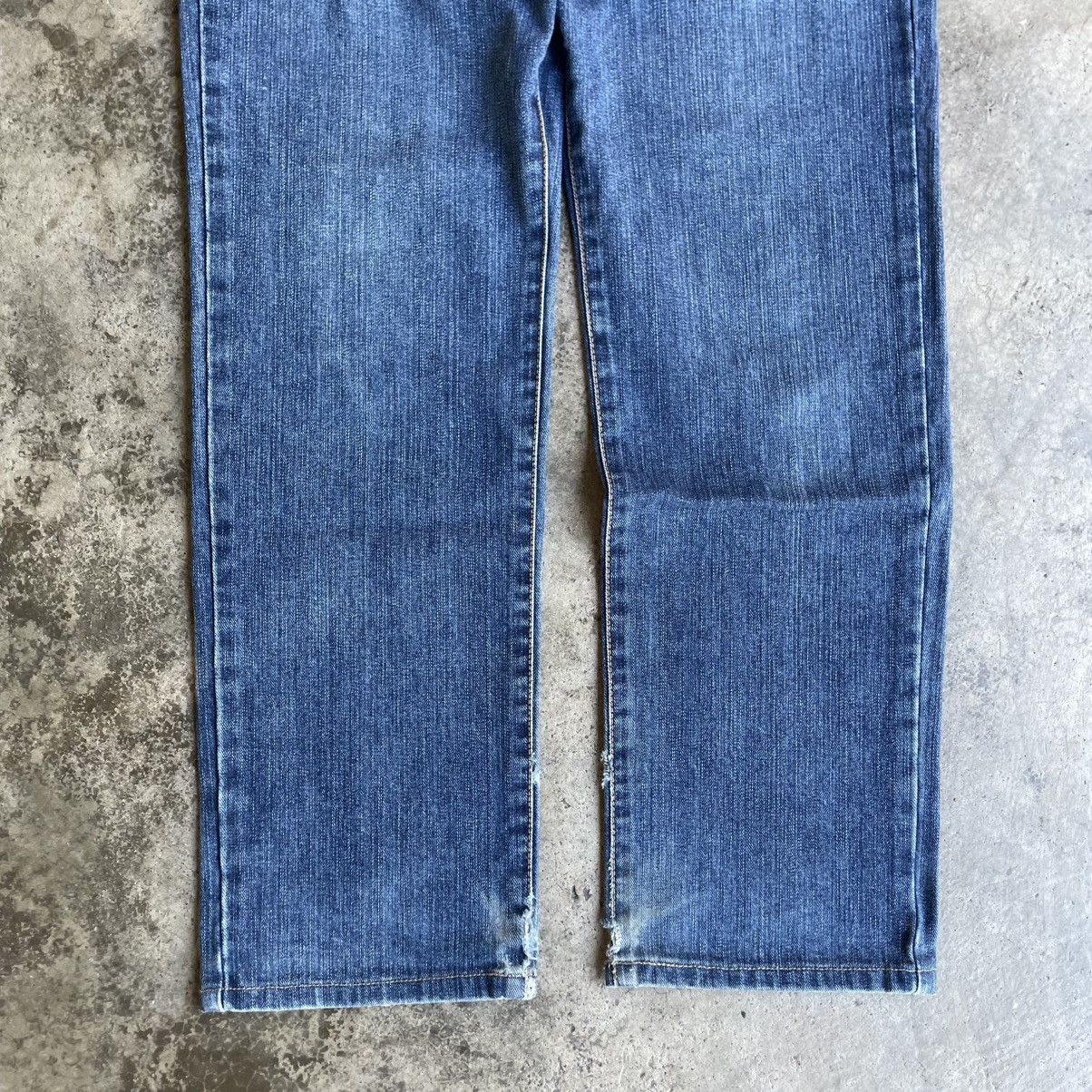 Edwin 🔥Vintage Edwin 404 Washed Ripped Distress Denim Jeans Size US 32 / EU 48 - 3 Thumbnail