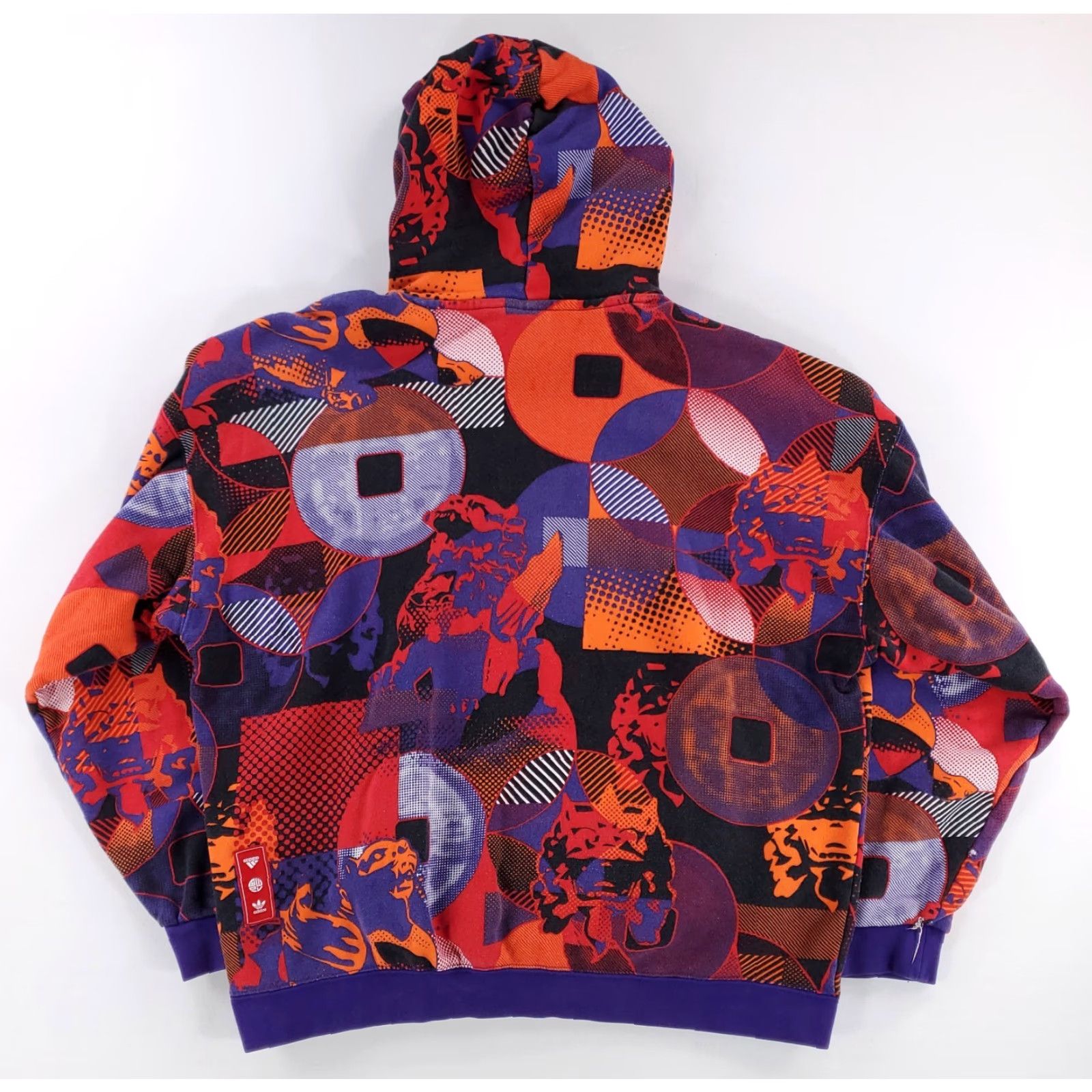 Adidas Adidas Hoodie Lunar New Year OX AOP Orange Purple Red Long Sleeve Mens M Multicolor Pullover Size US M / EU 48-50 / 2 - 6 Thumbnail