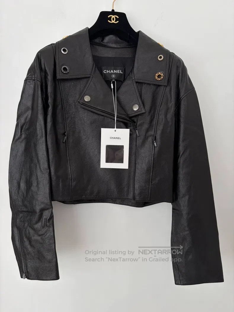 Chanel Chanel Motor vehicle metal element leather jacket Size XS / US 0-2 / IT 36-38 - 1 Thumbnail