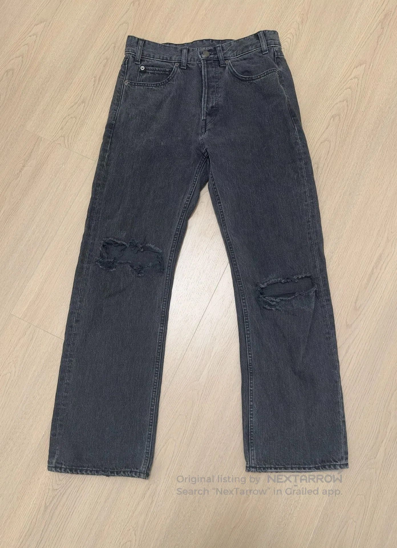 Celine Brand New Celine Wesley Jeans Washed Destroyed Mens W33