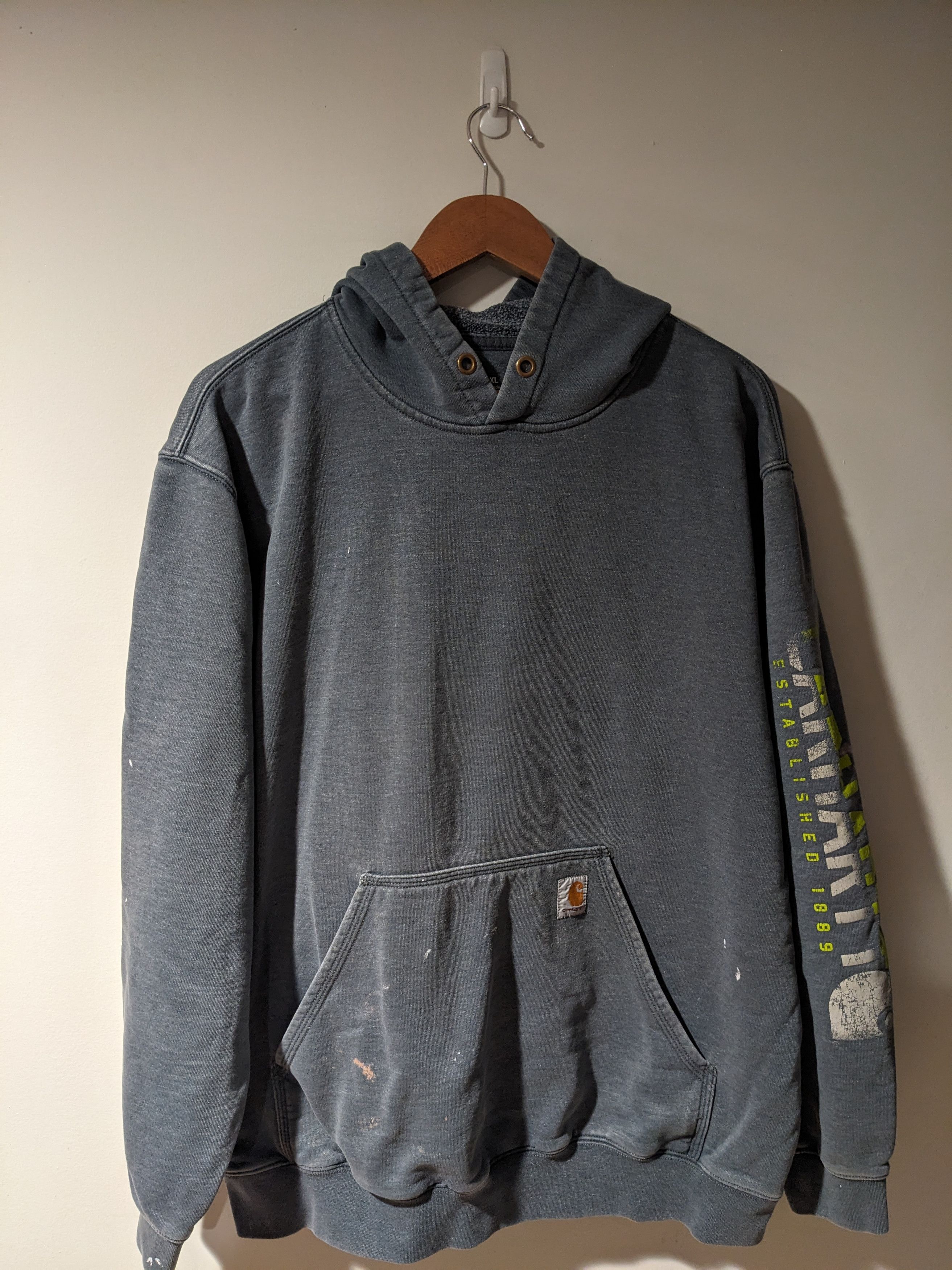 Carhartt × Vintage Carhartt Original Fit Gray X-Large Hoodie Size US XL / EU 56 / 4 - 1 Thumbnail