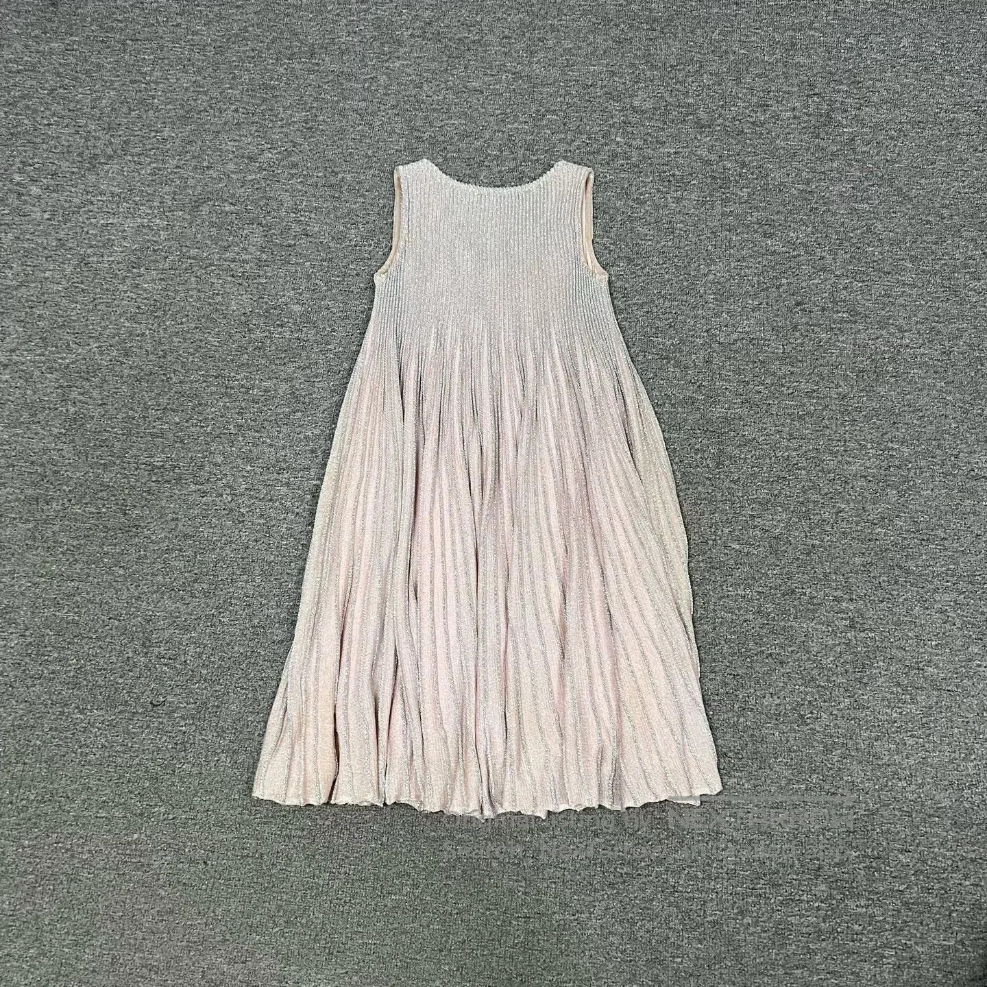 Dior Dior size 34 Pink silver thread sleeveless dress| Size S / US 4 / IT 40 - 2 Thumbnail