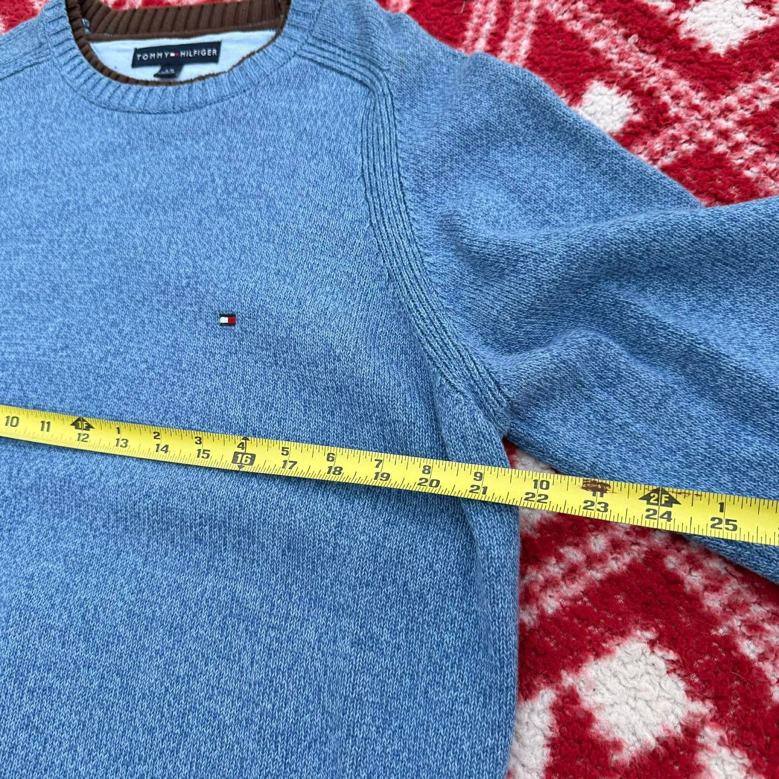 Tommy Hilfiger Tommy Hilfiger Men's Large Crewneck Sweater XL Blue Size US XL / EU 56 / 4 - 5 Thumbnail