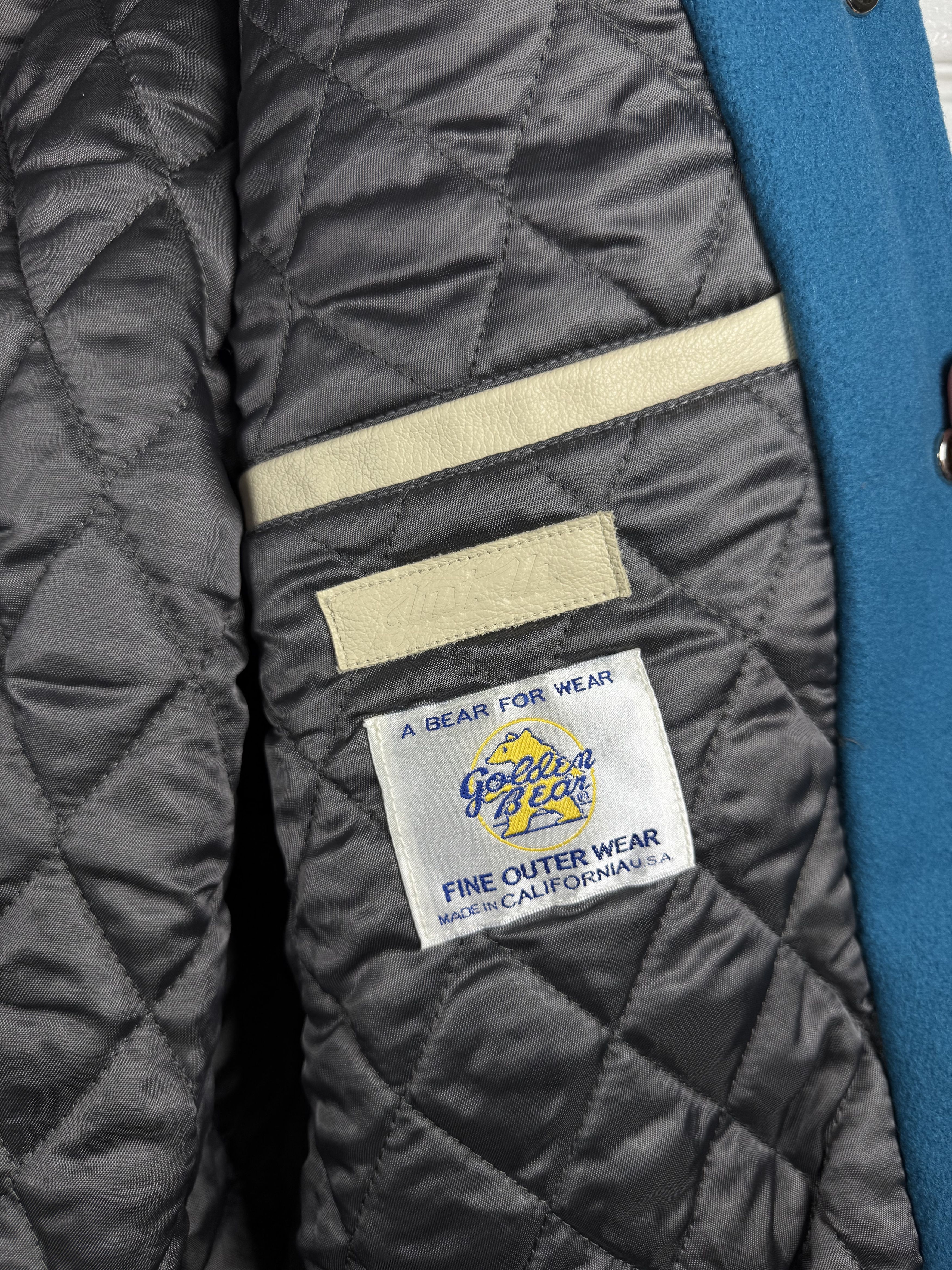 Golden Bear × Kith 2012 Just Us Varsity Jacket Teal Size US L / EU 52-54 / 3 - 5 Thumbnail
