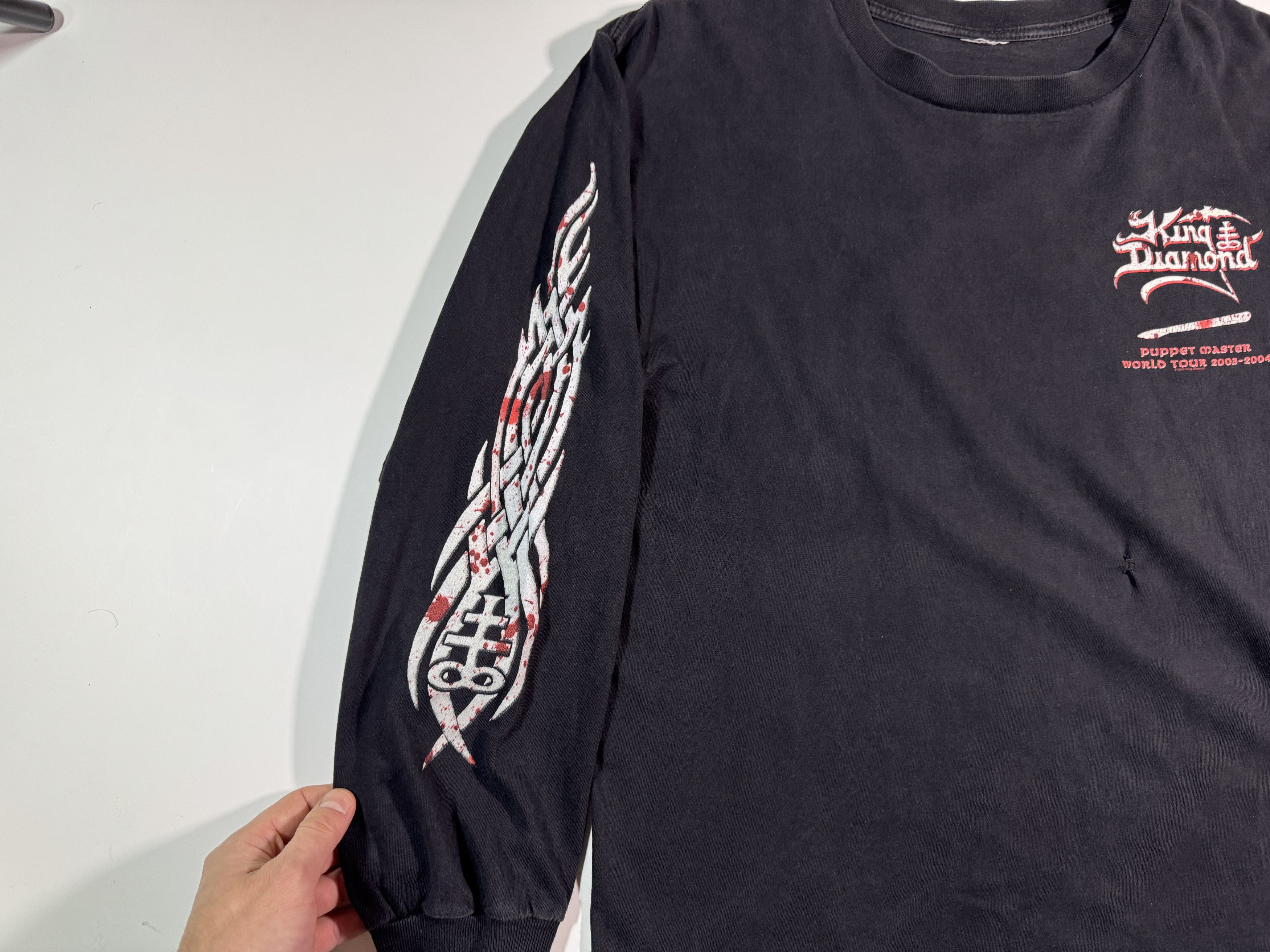 Band Tees Vintage 2004 King Diamond Puppet Master Tour Long Sleeve Size US L / EU 52-54 / 3 - 4 Thumbnail