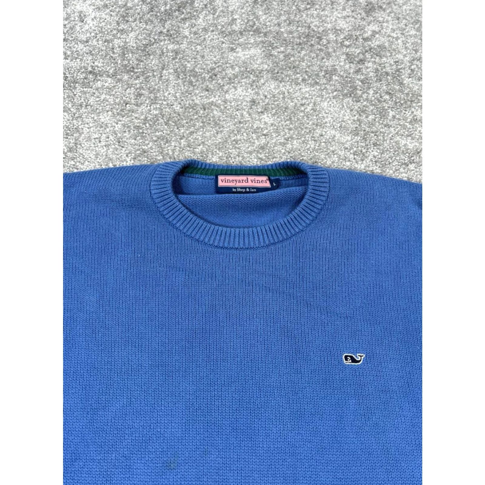 Vineyard Vines Vineyard Vines Sweater Mens Large Blue Cotton Knit Pullover Size US L / EU 52-54 / 3 - 2 Thumbnail
