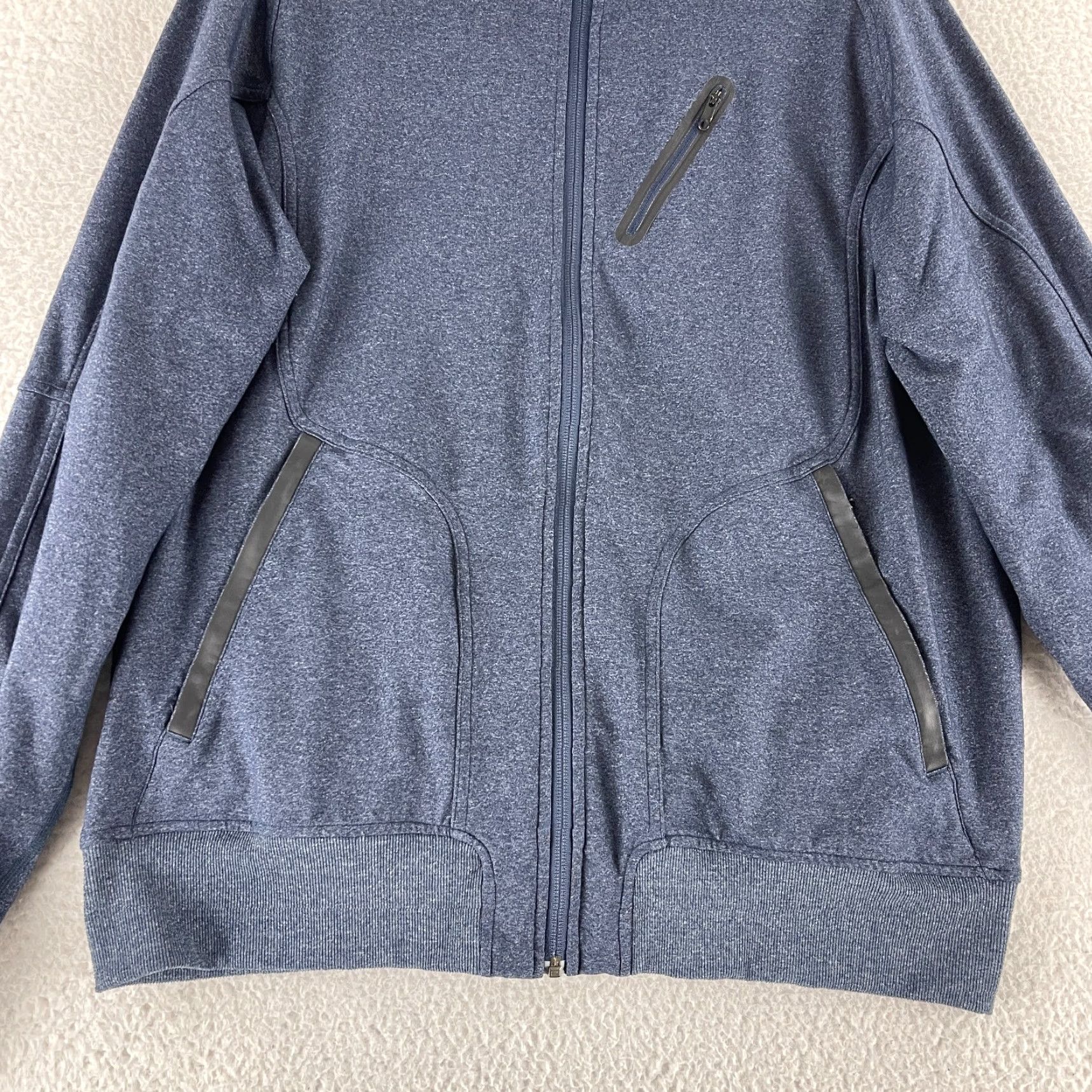 Lululemon Lululemon Jacket Mens Size XXL Blue Long Sleeve Full Zip Mock Neck Zipper Pocket Size US XXL / EU 58 / 5 - 6 Thumbnail