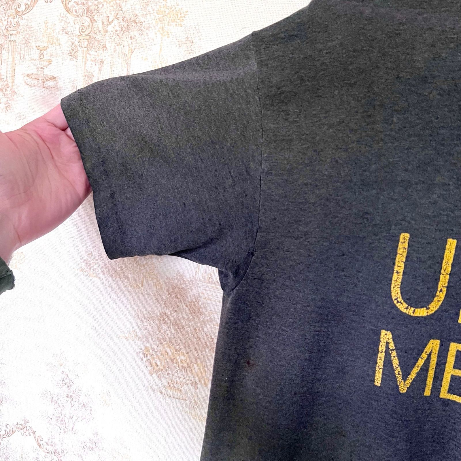 Vintage 1980s UAW Member T-Shirt | Thrashed Vintage Union Tee | L/XL Size US L / EU 52-54 / 3 - 5 Thumbnail