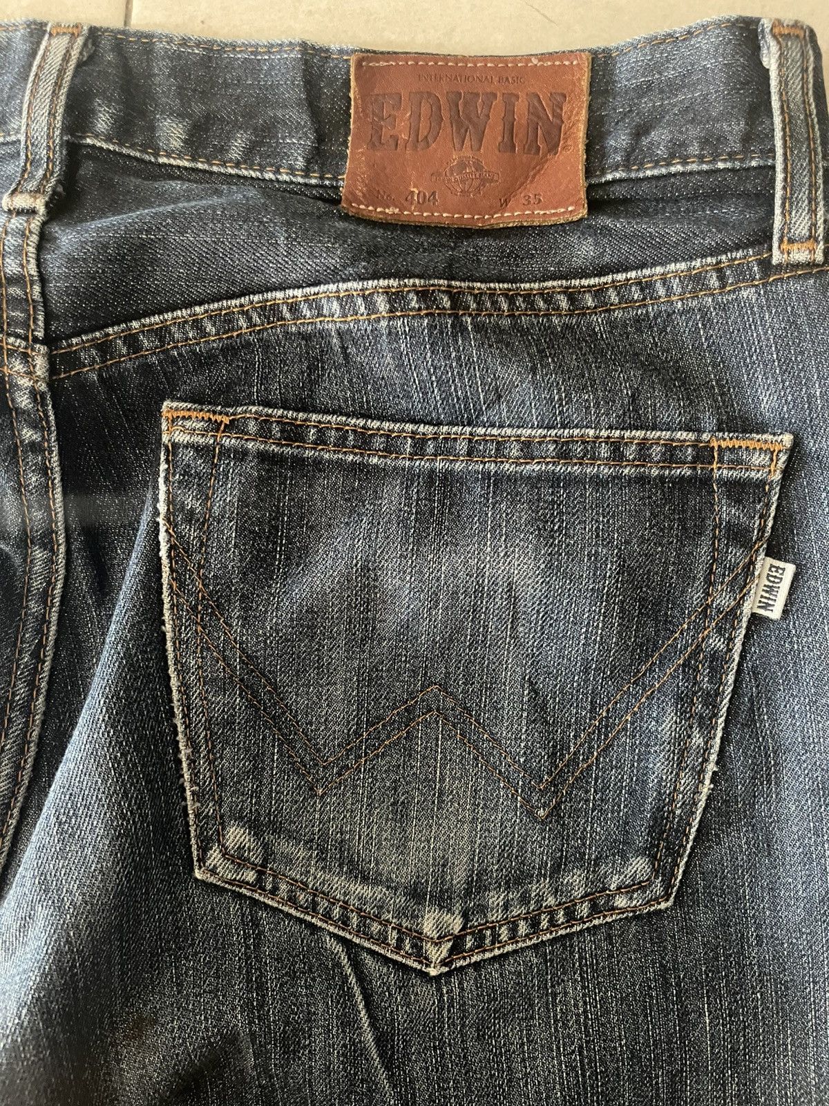 Edwin Vintage Edwin International Basic 404 Denim Made in Japan Size US 35 - 10 Thumbnail