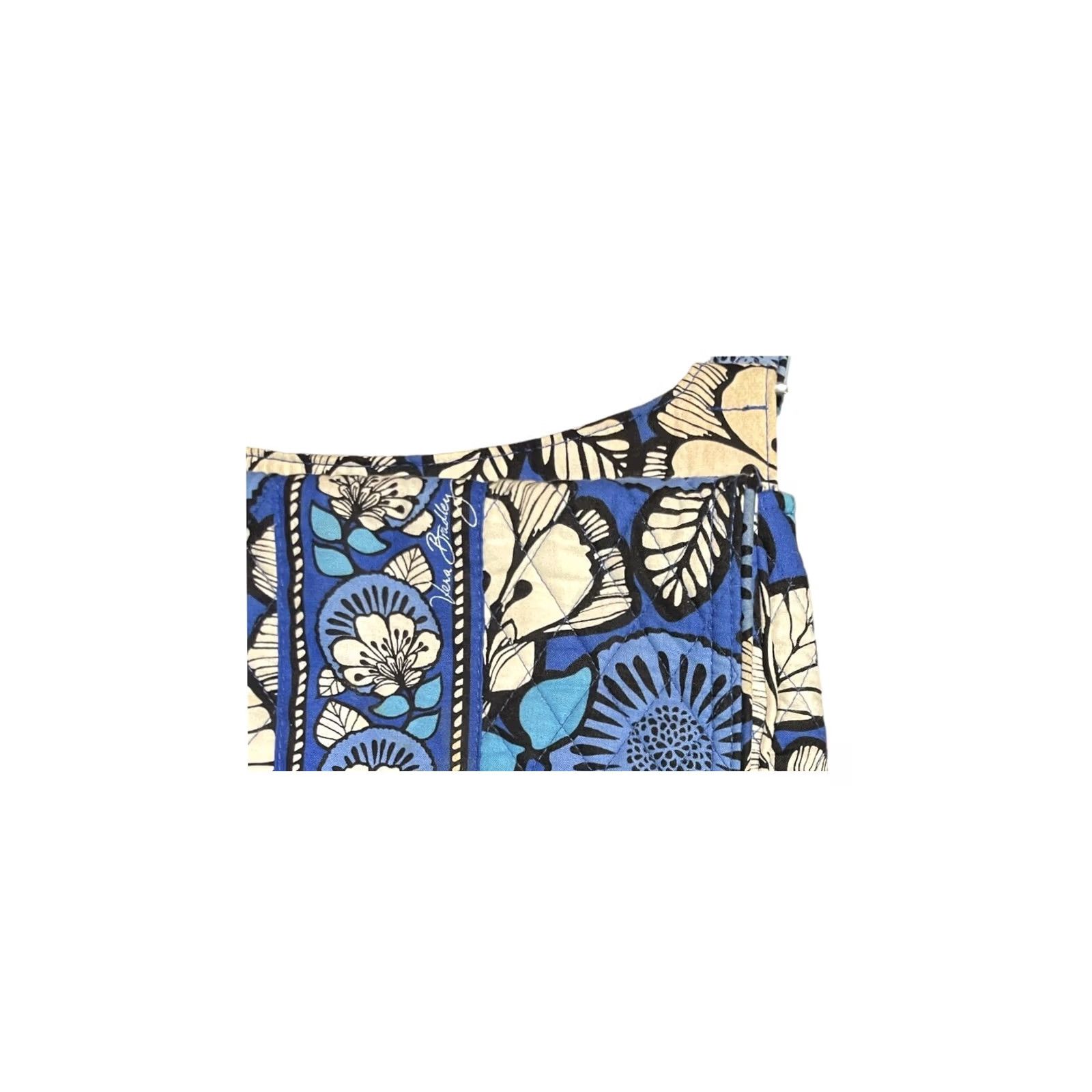 Vera Bradley Vera Bradley Bayou Crossbody Purse Blue Bayou Adjustable Strap Womens Medium Crossbody Bag Tote Size ONE SIZE - 4 Thumbnail