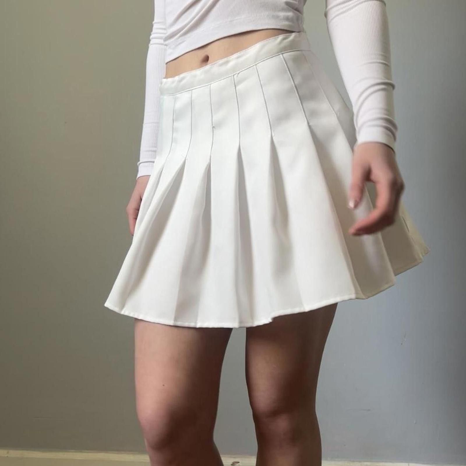 Other White preppy skater skirt Size 32" / US 10 / IT 46 - 1 Thumbnail