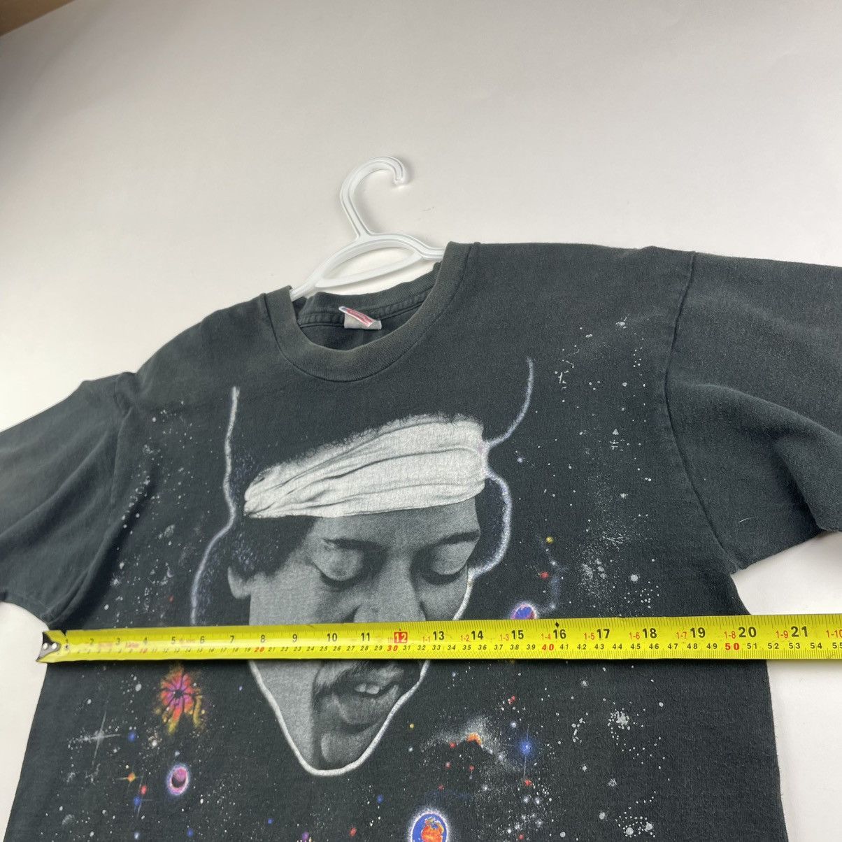 Band Tees × Jimi Hendrix × Vintage VTG 90’s Jürek 1995 Single Stitch Jimi Hendrix AOP Shirt Size US L / EU 52-54 / 3 - 6 Thumbnail