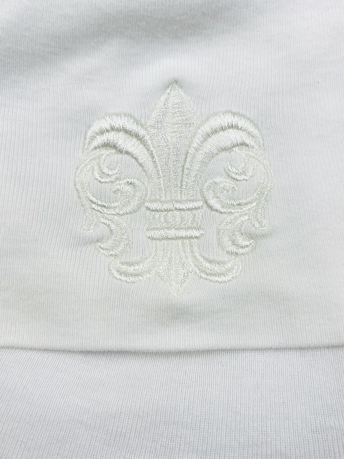 Chrome Hearts Chrome Hearts Vintage Fleur Logo Skull Beanie White Size ONE SIZE - 3 Thumbnail