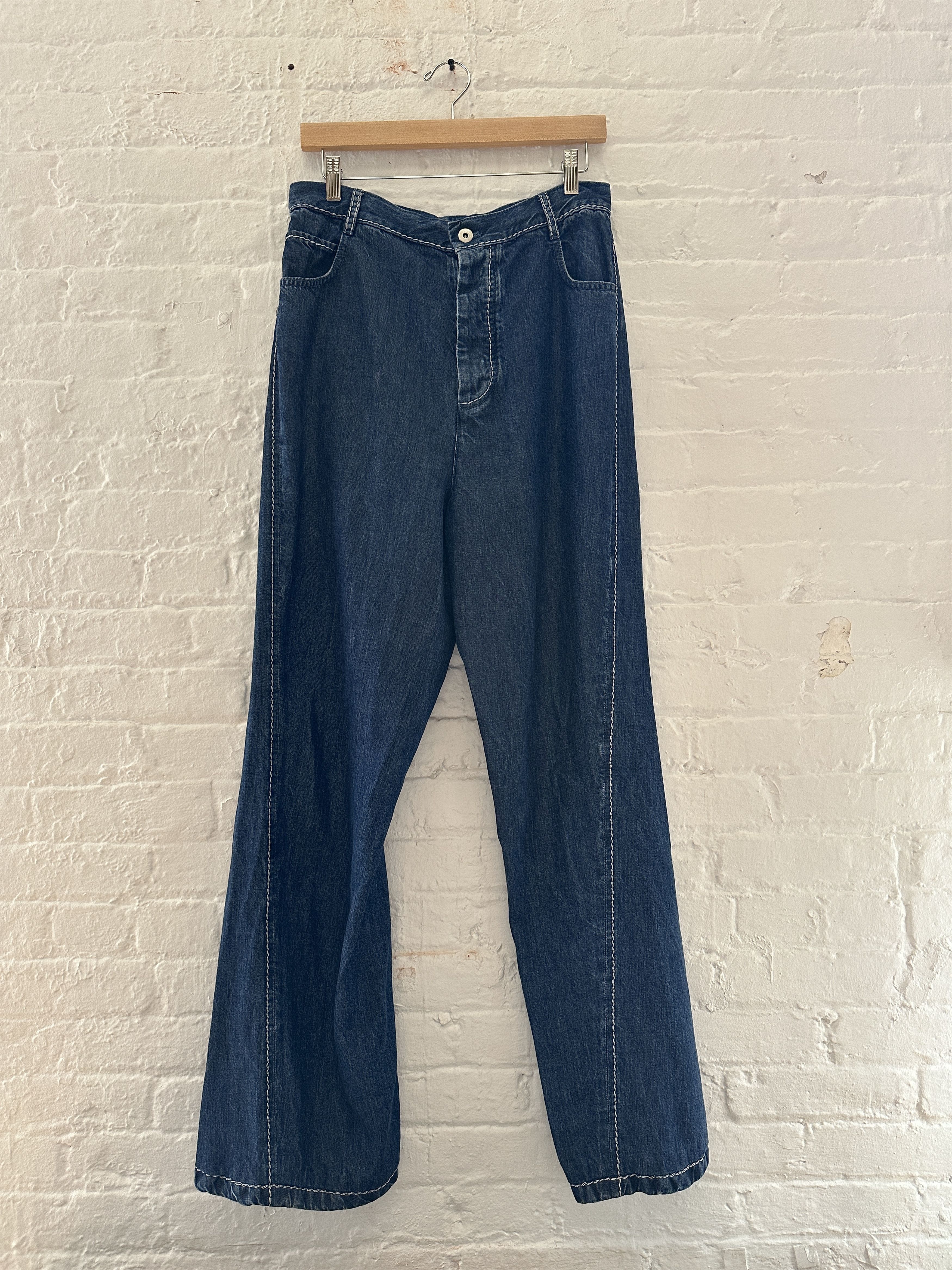 Bottega Veneta Bottega Veneta Wide Leg Baggy Jeans Size US 30 / EU 46 - 1 Thumbnail