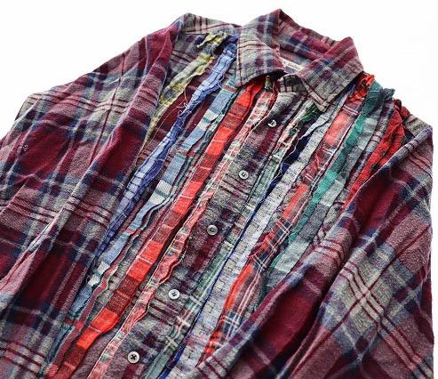 Needles Shirt Checkered Reconstructed Long Sleeve Multicolor Size US M / EU 48-50 / 2 - 3 Thumbnail
