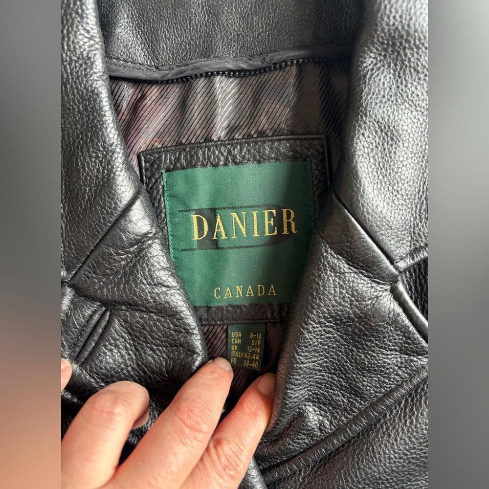 Danier Danier Women's Black Leather Jacket Size S / US 4 / IT 40 - 3 Thumbnail