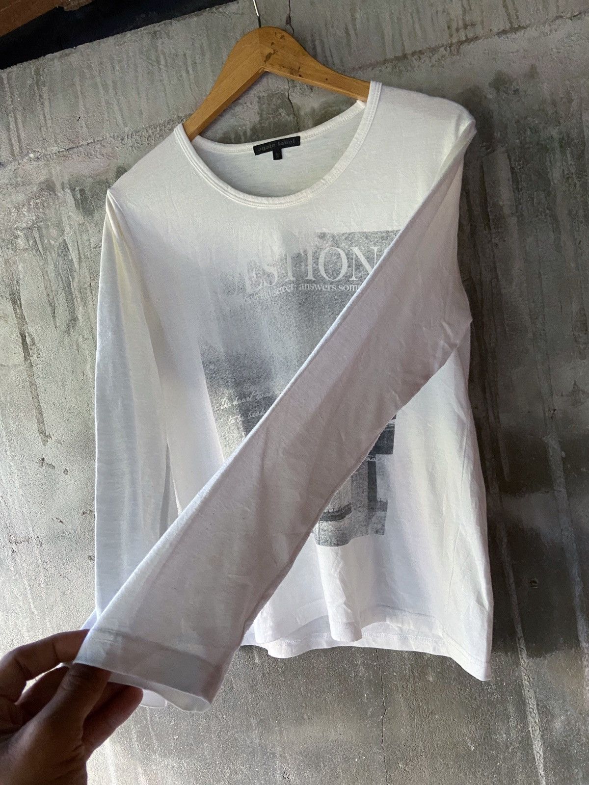 Beauty Beast × Hysteric Glamour × Japanese Brand AGATE LABEL ANSWER SOMETIMES LONG SLEEVE Size US M / EU 48-50 / 2 - 6 Thumbnail