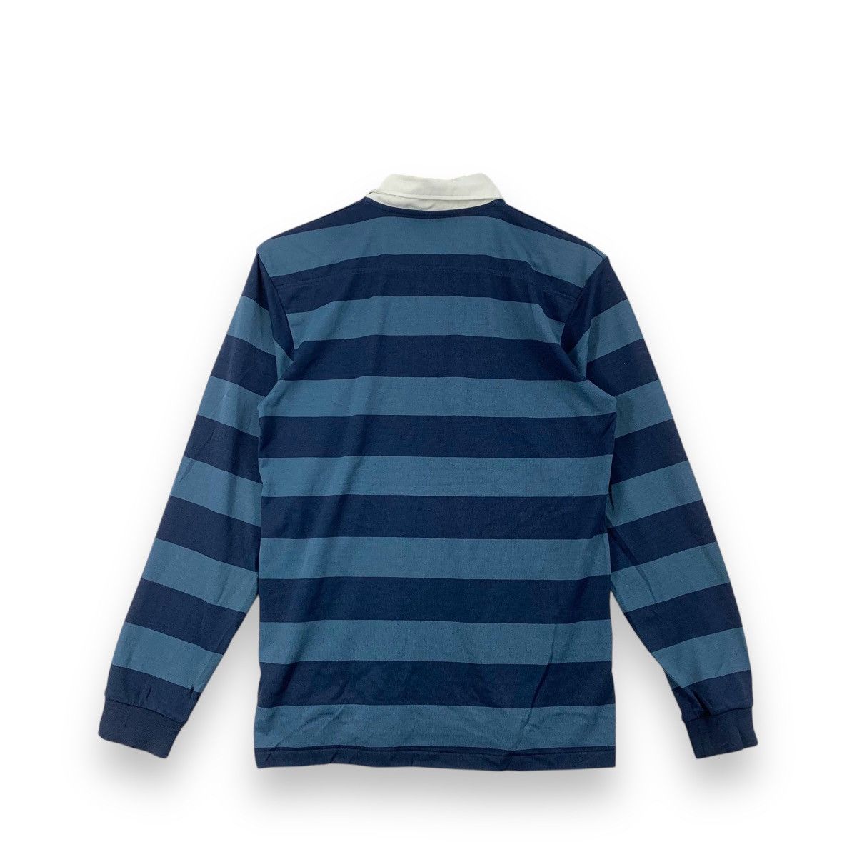 Montbell Vintage MONTBELL OUTDOOR Striped Rugby Collar Polo Tee Shirt Size US L / EU 52-54 / 3 - 4 Thumbnail