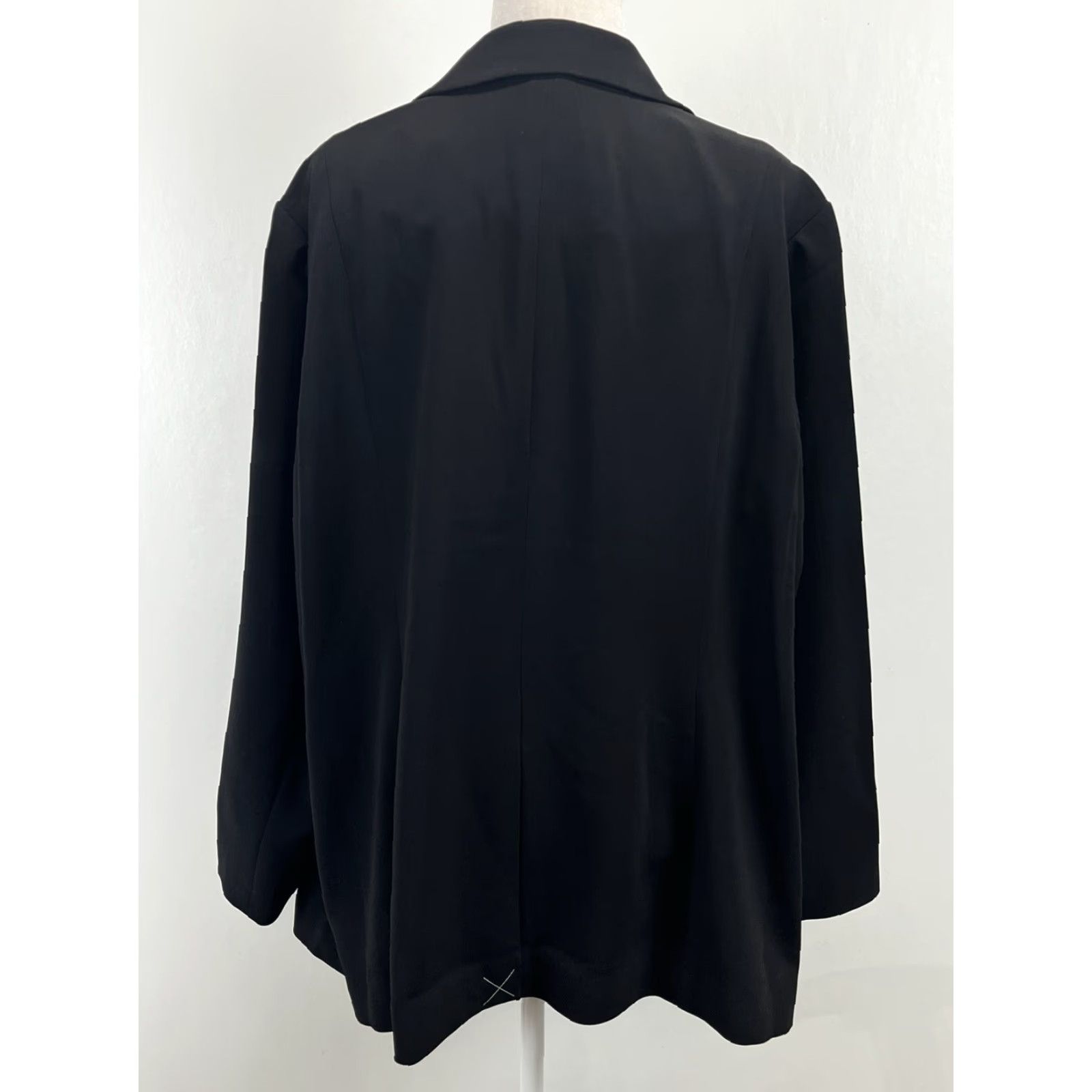 Talbots Talbots Blazer Jacket Black 22W Plus Long Sleeve Single Button Career NEW! 89 Womens Blazer Size 3XL / US 20-22 - 3 Thumbnail