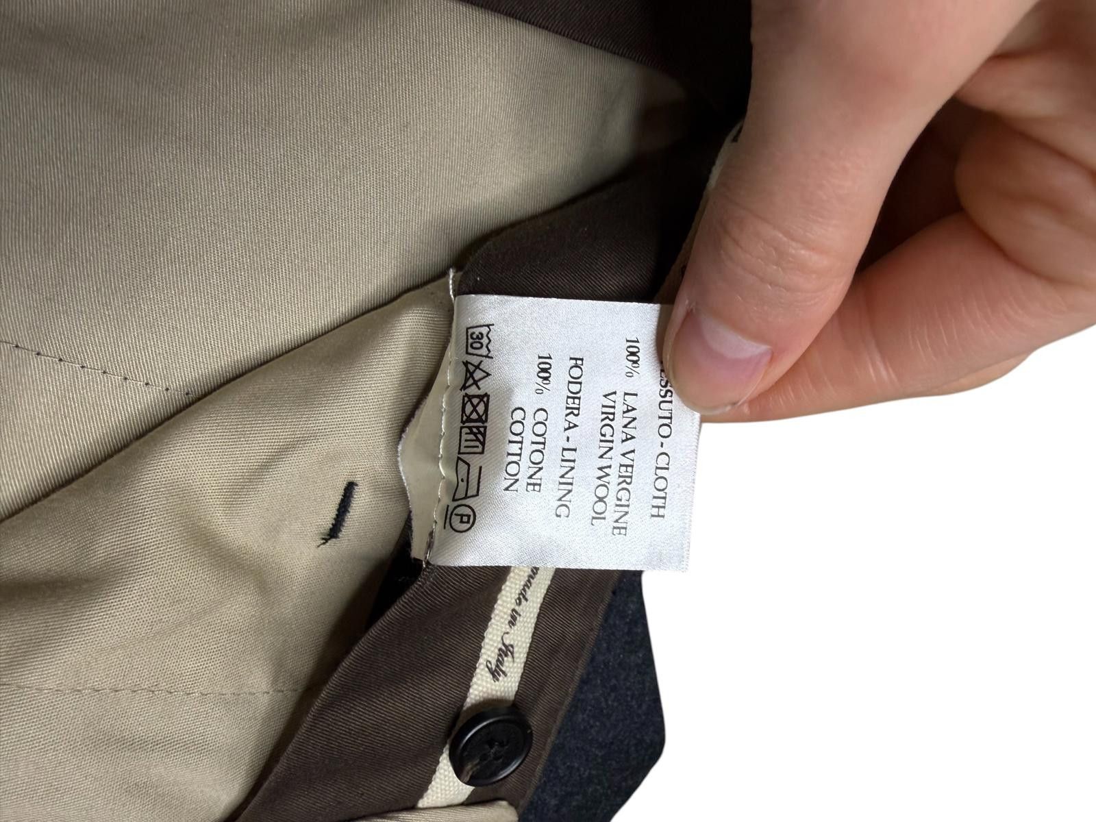 Maurizio Baldassari Maurizio Baldassari Brera Wool Cargo Trousers Grey 52 Size US 33 - 8 Thumbnail