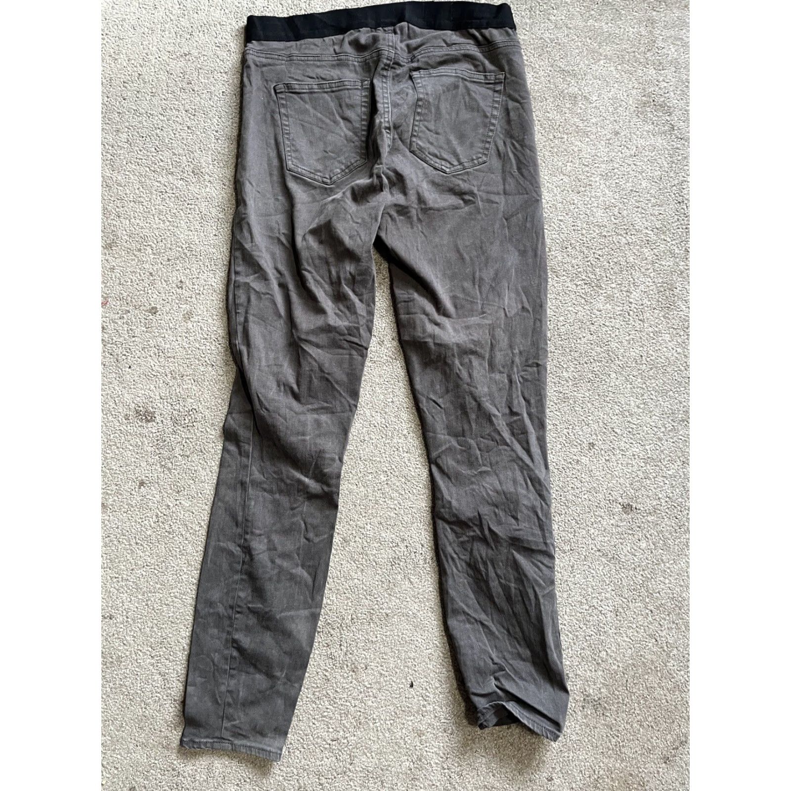 Gap Gap 1969 Resolution Pull-On Legging Pants Womens 30R Dark Gray Stretch Jeans Jegging Slim Pockets Elastic Waist Size 30" / US 8 / IT 44 - 3 Thumbnail