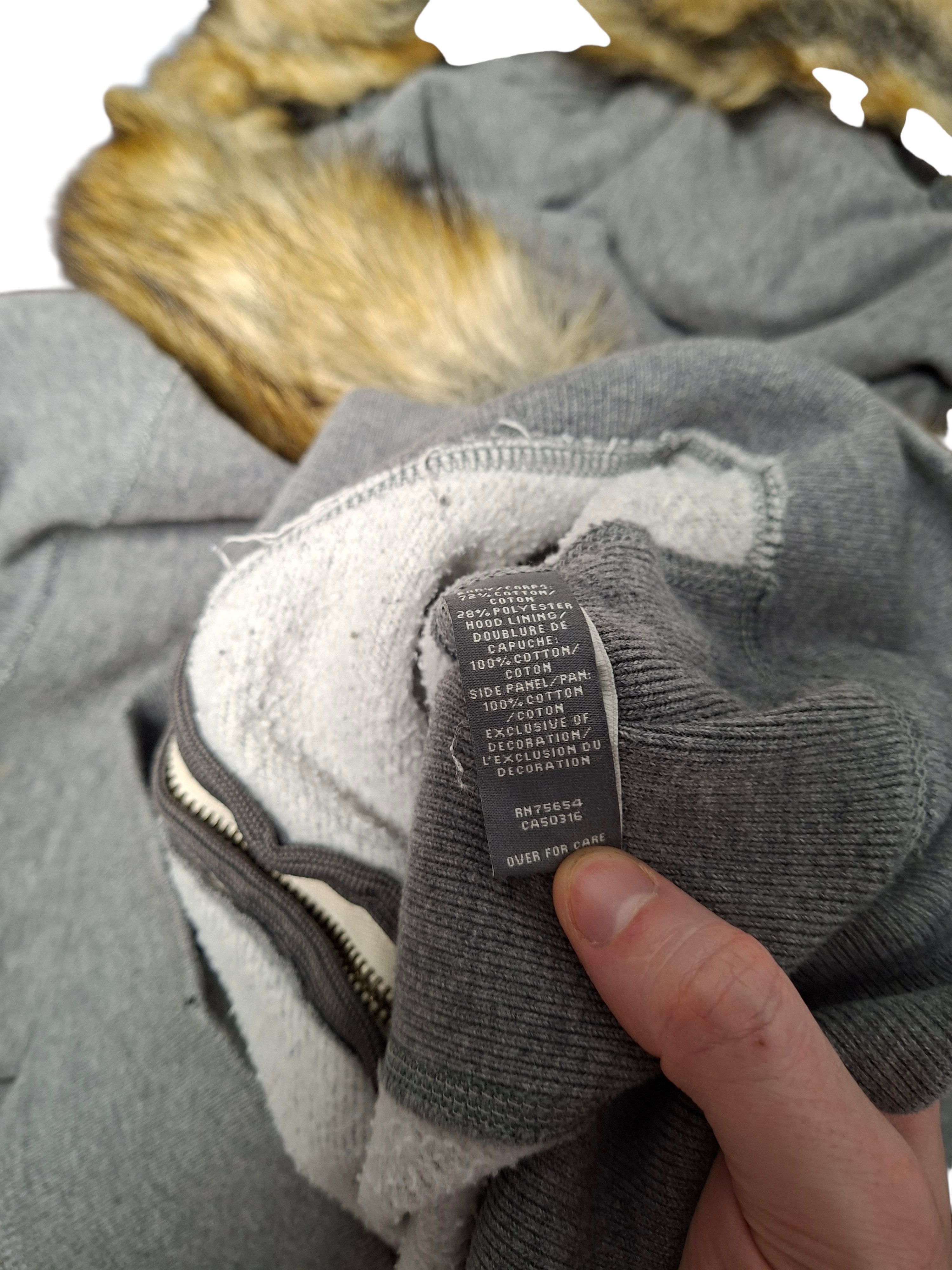 Abercrombie & Fitch ABERCROMBIE FITCH FAUX FUR AVANT GARDE ZIP HOODIE Size US XXL / EU 58 / 5 - 5 Thumbnail