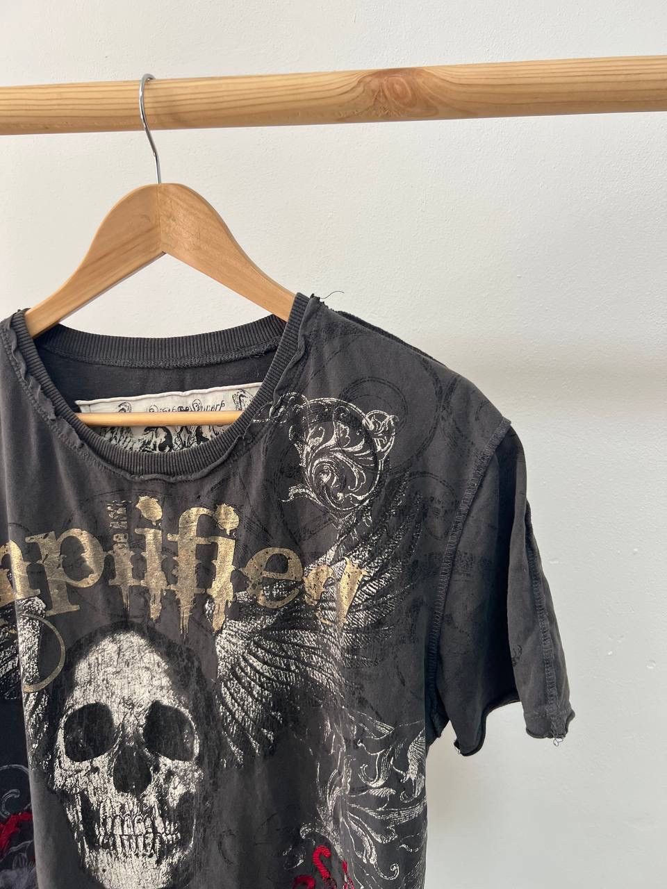 Affliction × Vintage Vintage Y2K Affliction Style Cross Hybrid Logo Tee Size US L / EU 52-54 / 3 - 8 Thumbnail