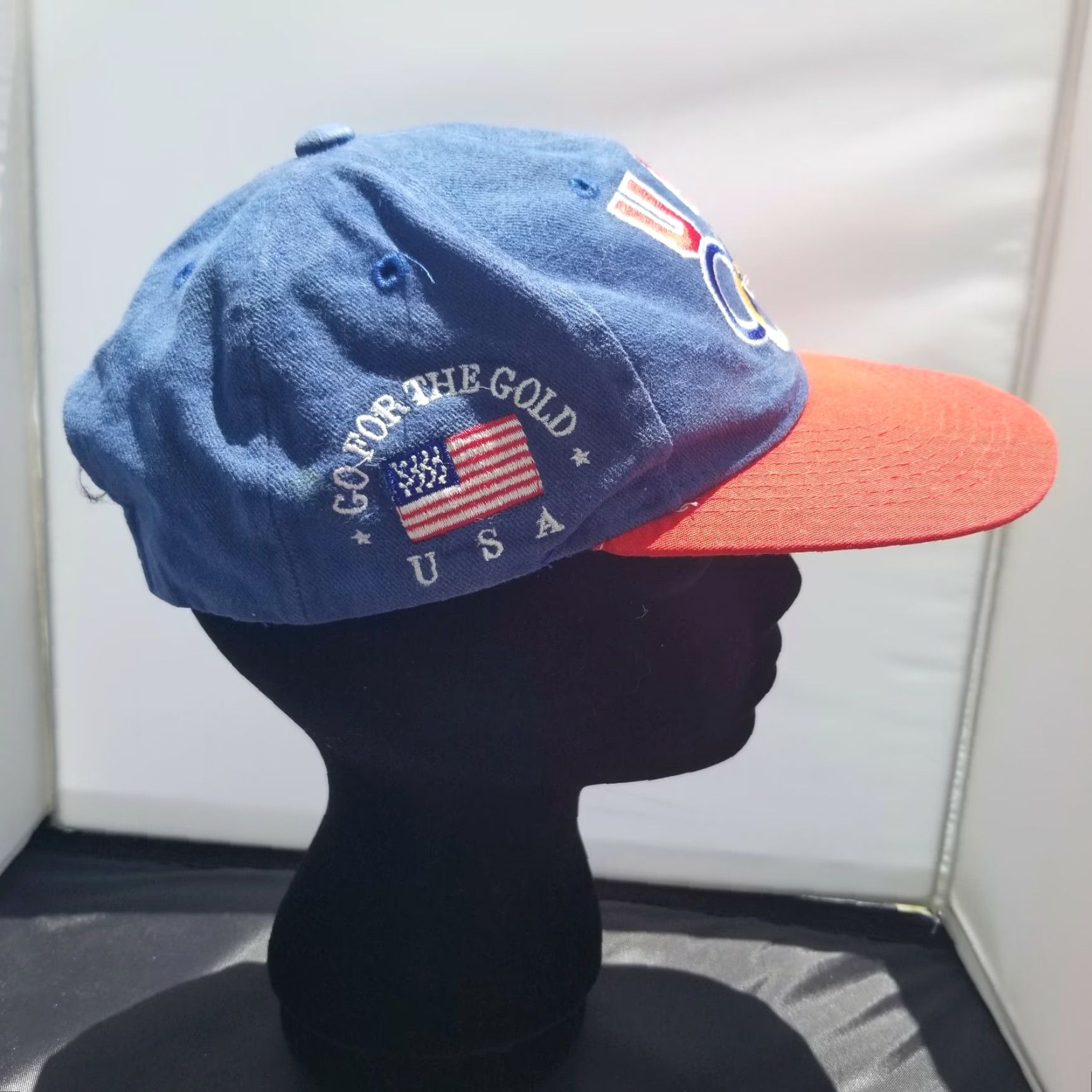 Starter VINTAGE STARTER 1996 Atlanta Olympics 100th Games USA Snapback Hat Cap Hat Cap USA Snapback Baseball Cap 90s Mens Blue Adjustable Size ONE SIZE - 5 Thumbnail