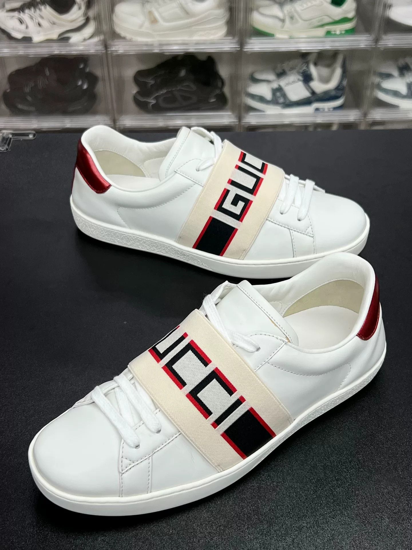 Gucci Gucci Striped Lowtop Sneakers 6.5 Men Size US 6.5 / EU 39-40 - 1 Thumbnail