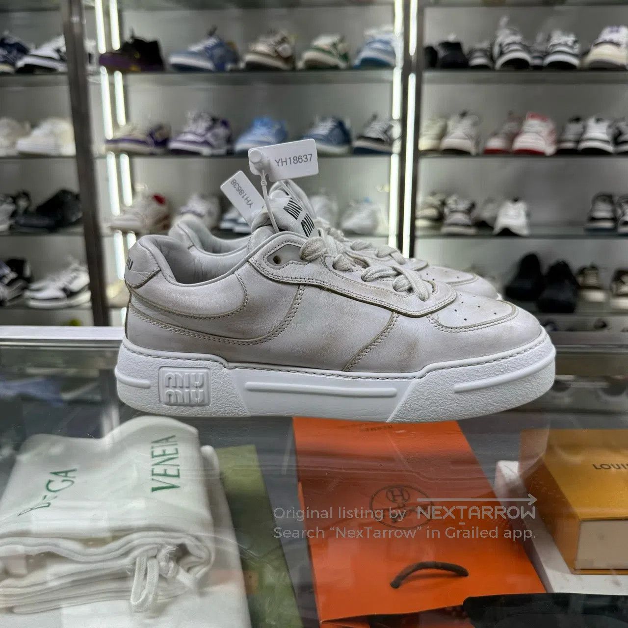 Miu Miu Miu Miu Worn-out sneakers Size US 7 / IT 37 - 2 Thumbnail